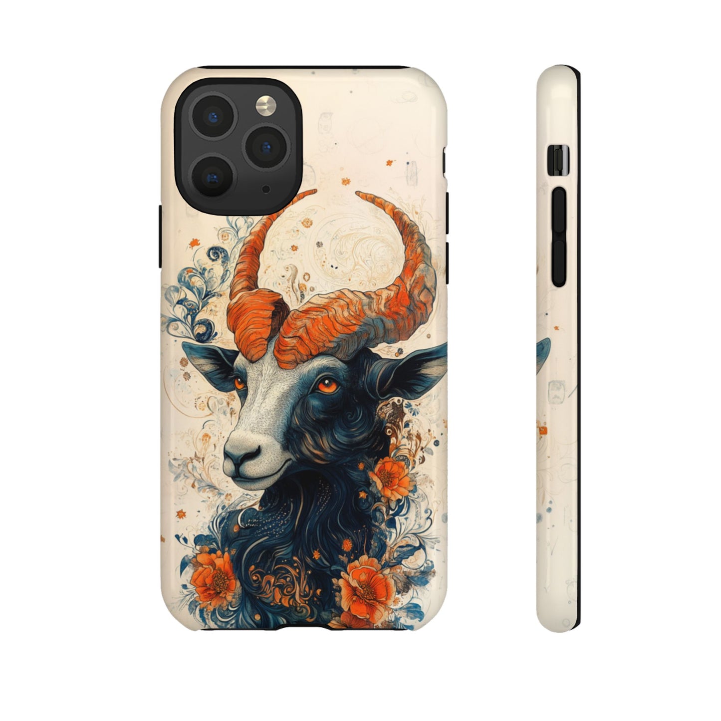 Capricorn Zodiac Artistic Floral Phone Case – iPhone, Google Pixel, Samsung Galaxy