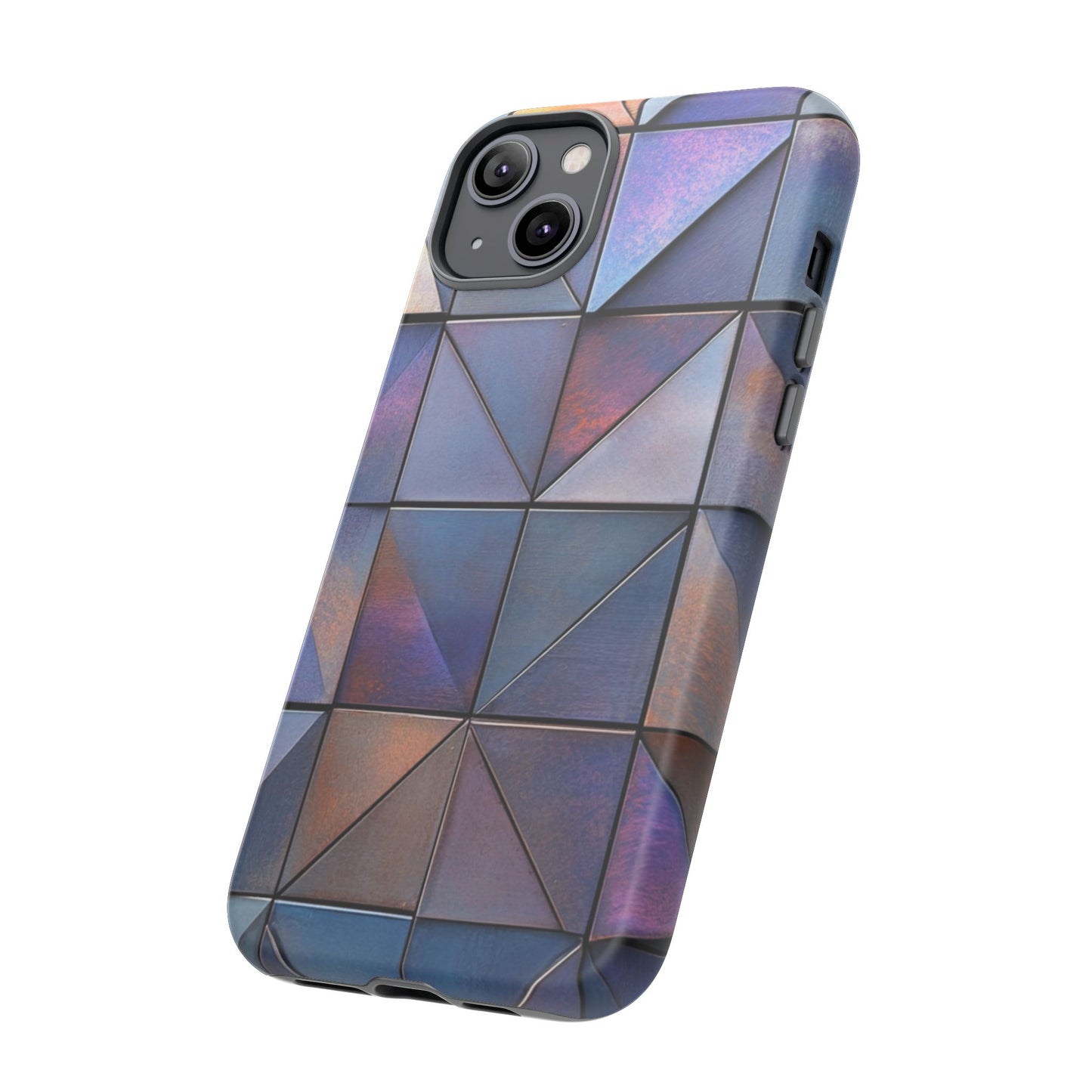 Iridescent Geometric Triangles Phone Case - iPhone, Samsung Galaxy, Google Pixel