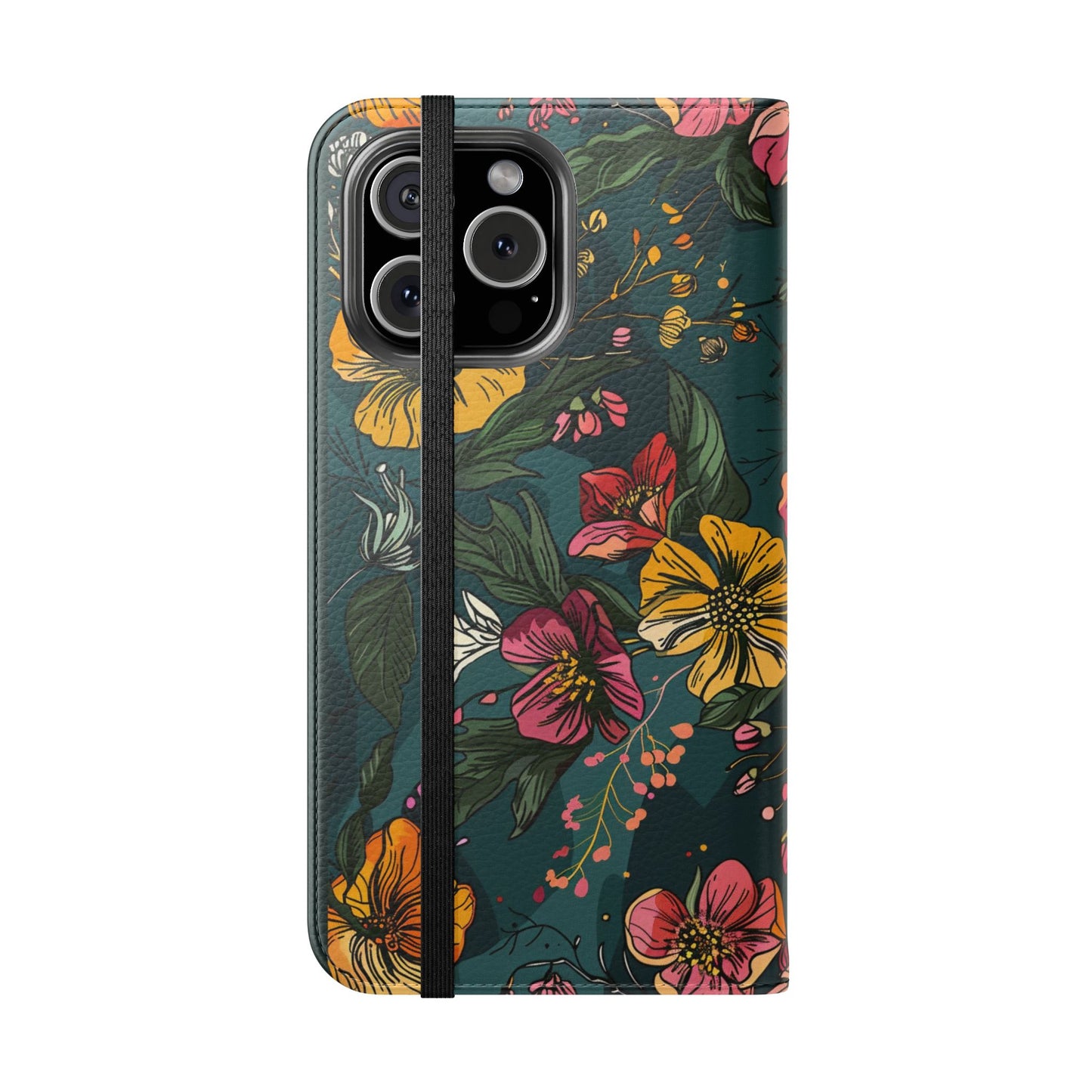Vintage Floral Bloom - Wallet Flip Case