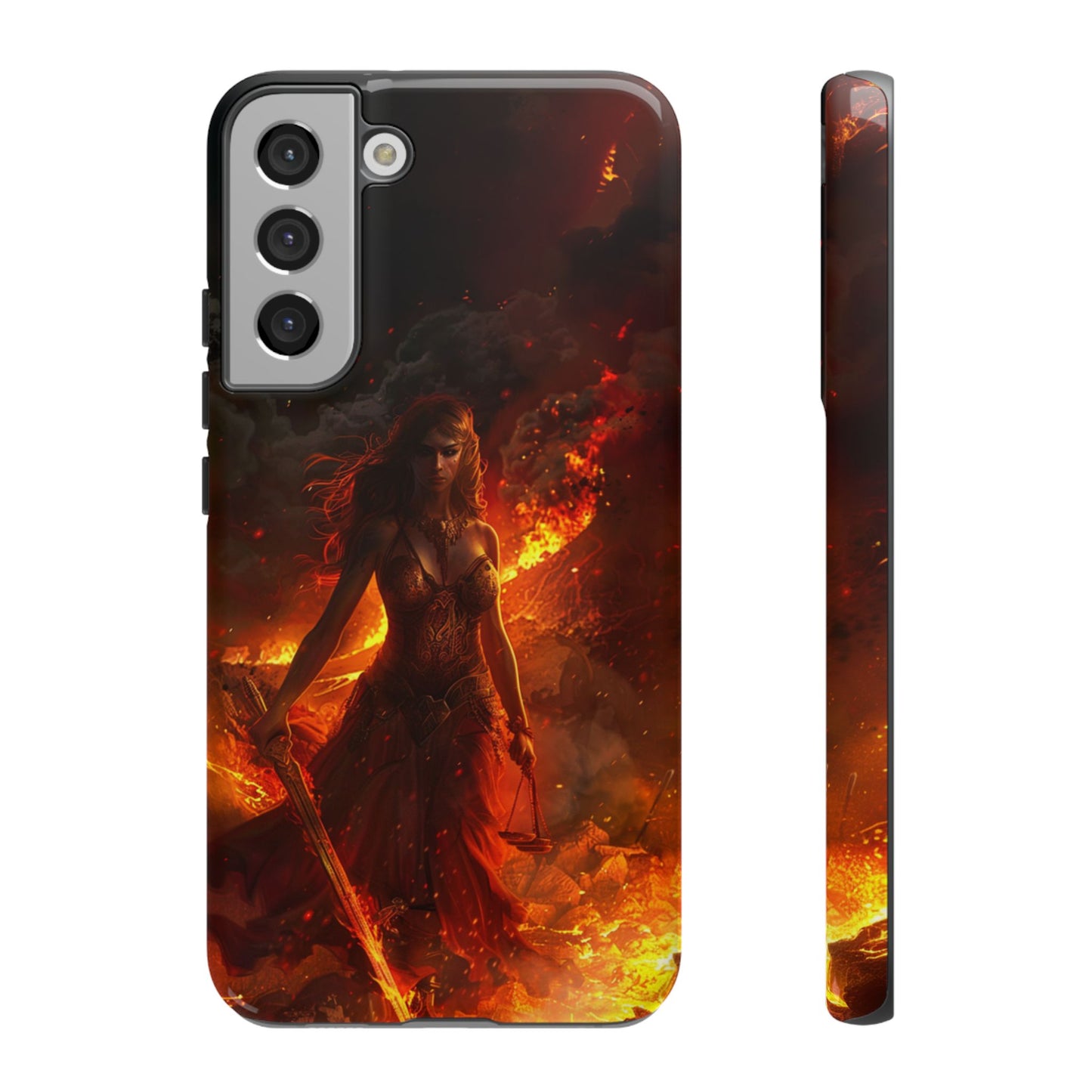 Fiery Goddess Nemesis Phone Case - iPhone, Google Pixel, Samsung Galaxy