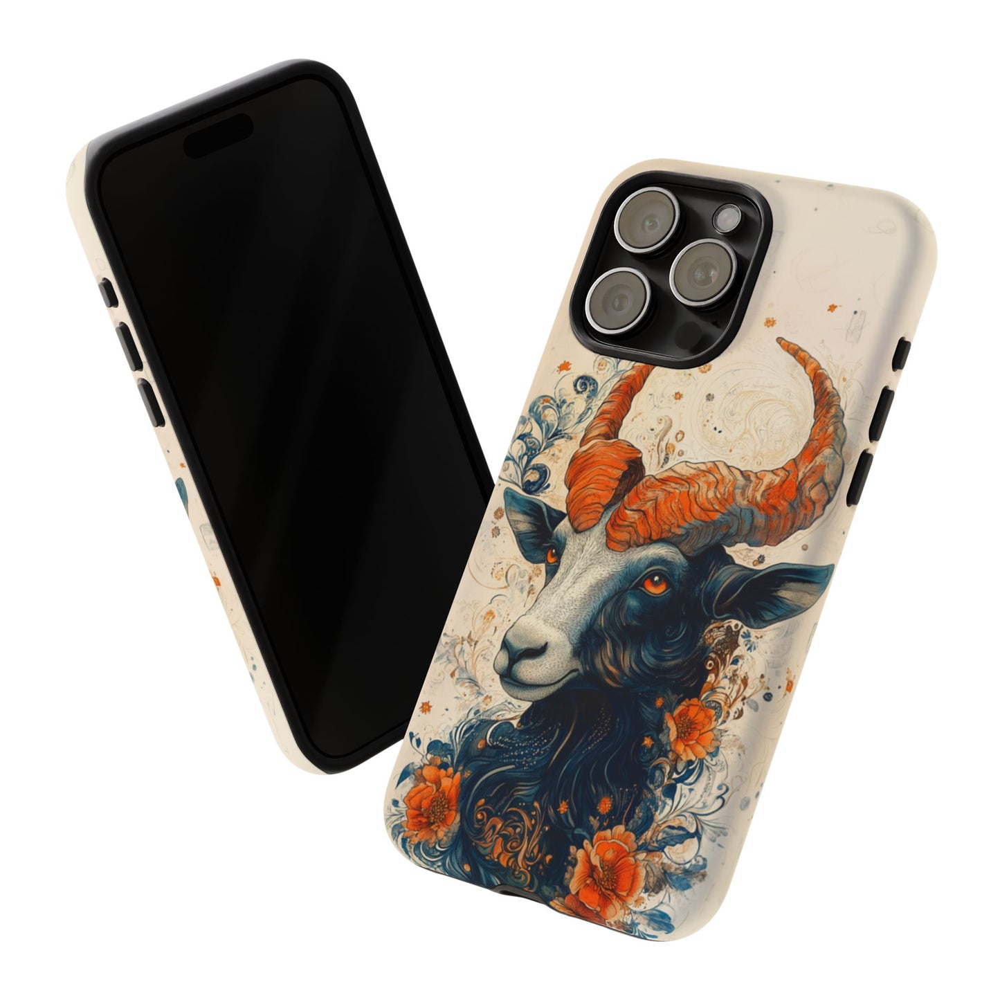 Capricorn Zodiac Artistic Floral Phone Case – iPhone, Google Pixel, Samsung Galaxy