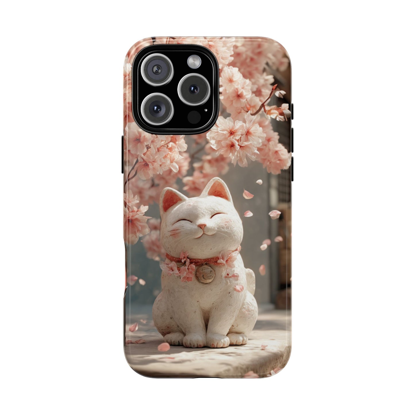 Sakura Lucky Cat - Tough iPhone Case