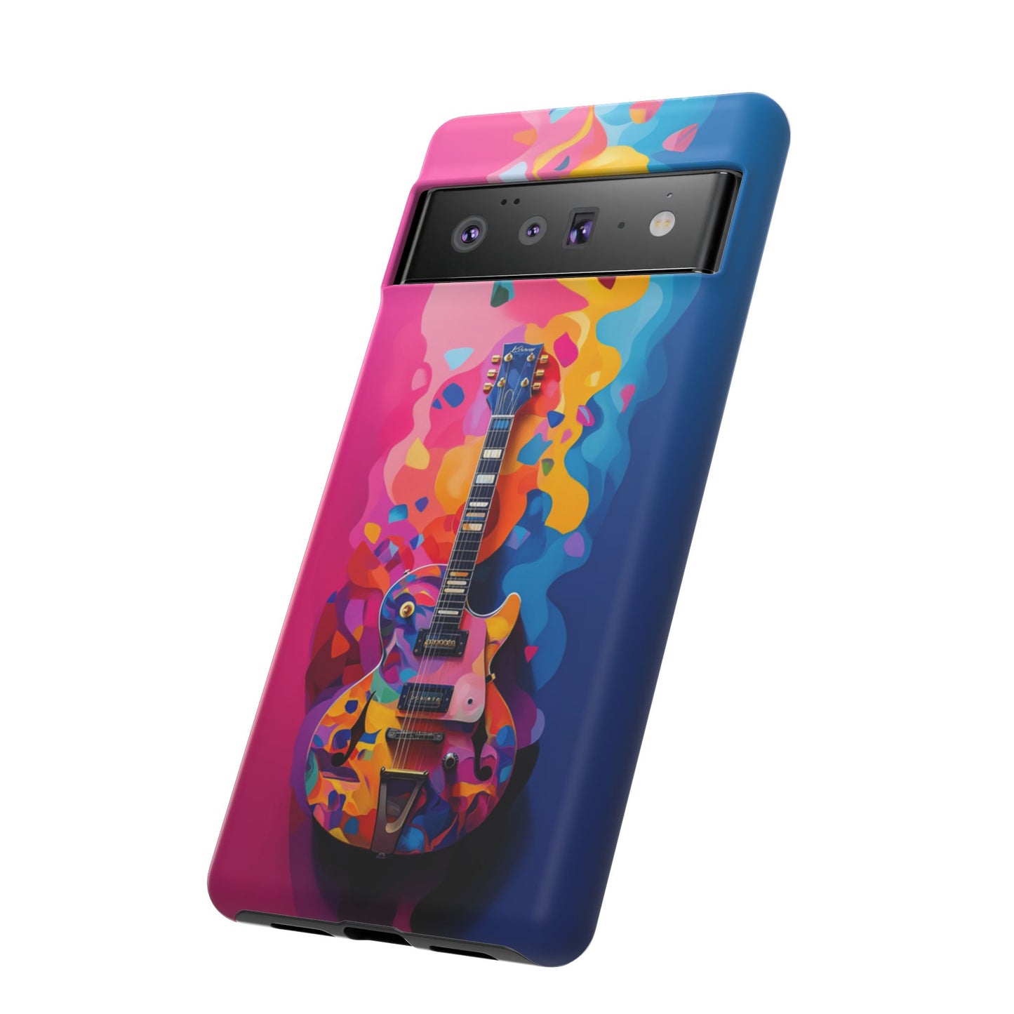 Vibrant Abstract Guitar Phone Case - iPhone, Google Pixel, Samsung Galaxy