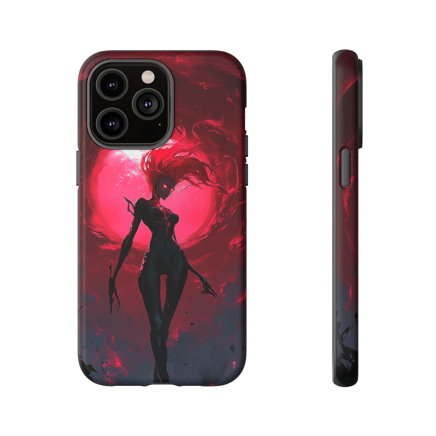 Crimson Eclipse Gothic Gaming Phone Case - iPhone, Google Pixel, Samsung Galaxy