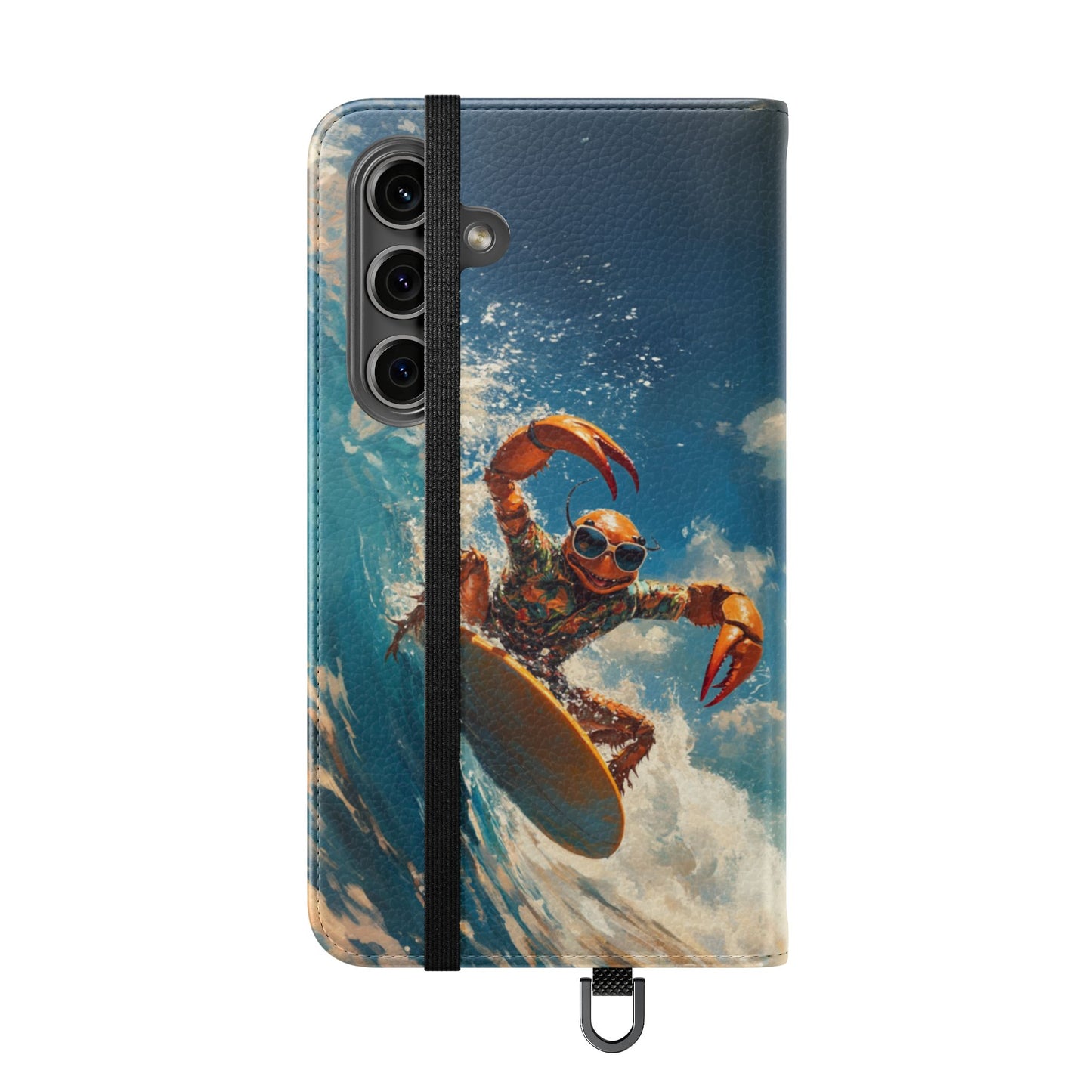 Surfing Crab - Wallet Flip Case