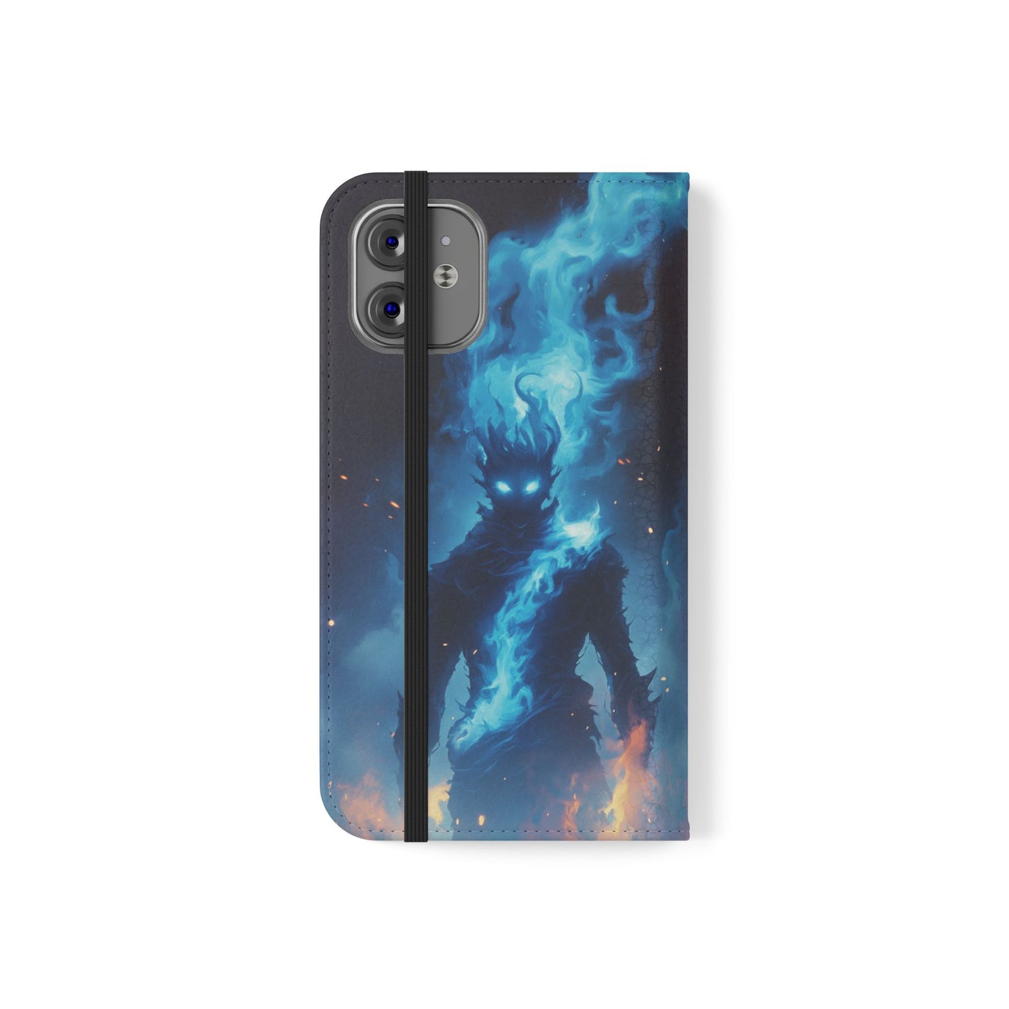 Blue Flame Spirit - Wallet Flip Case