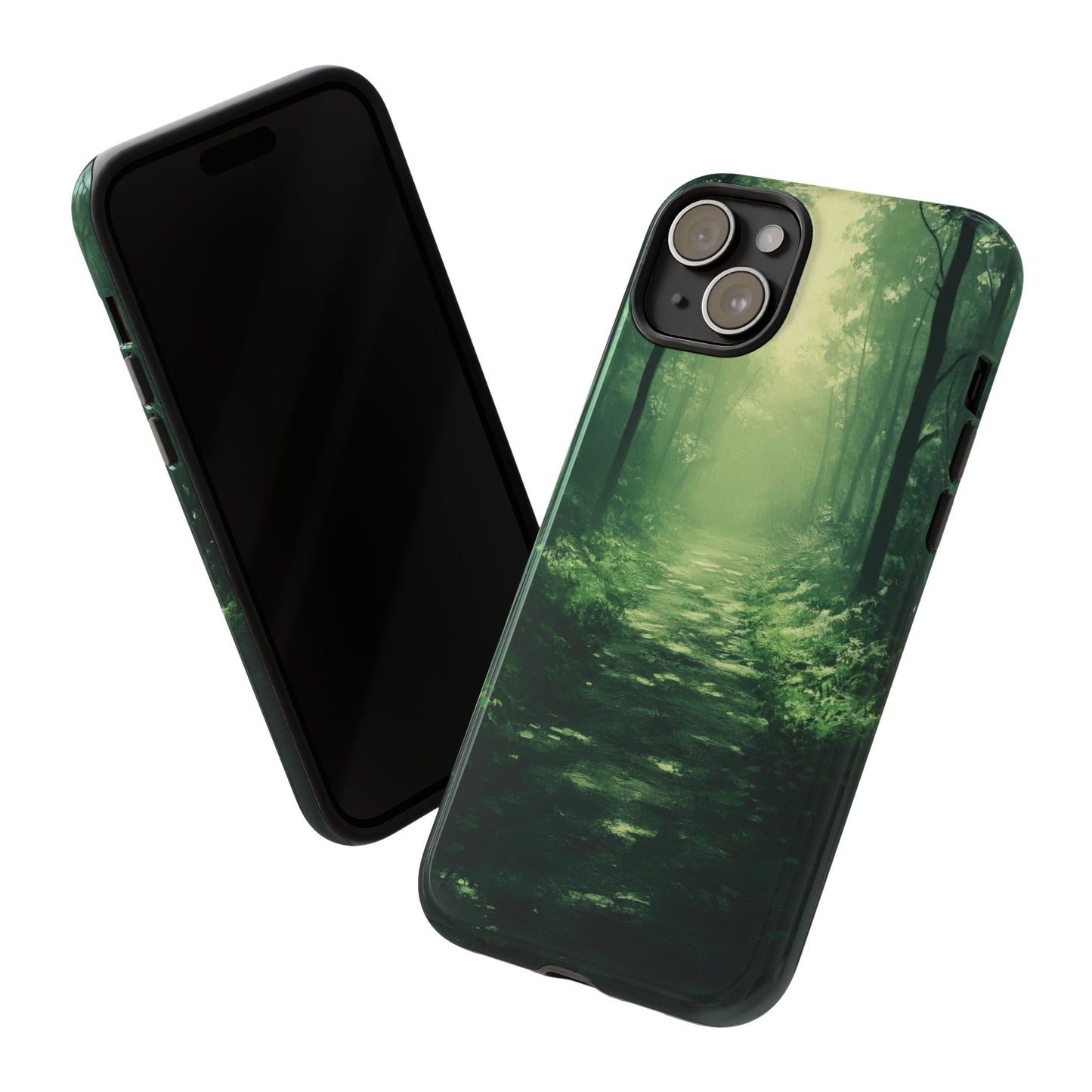 Emerald Mist Forest Path - Tough iPhone Case