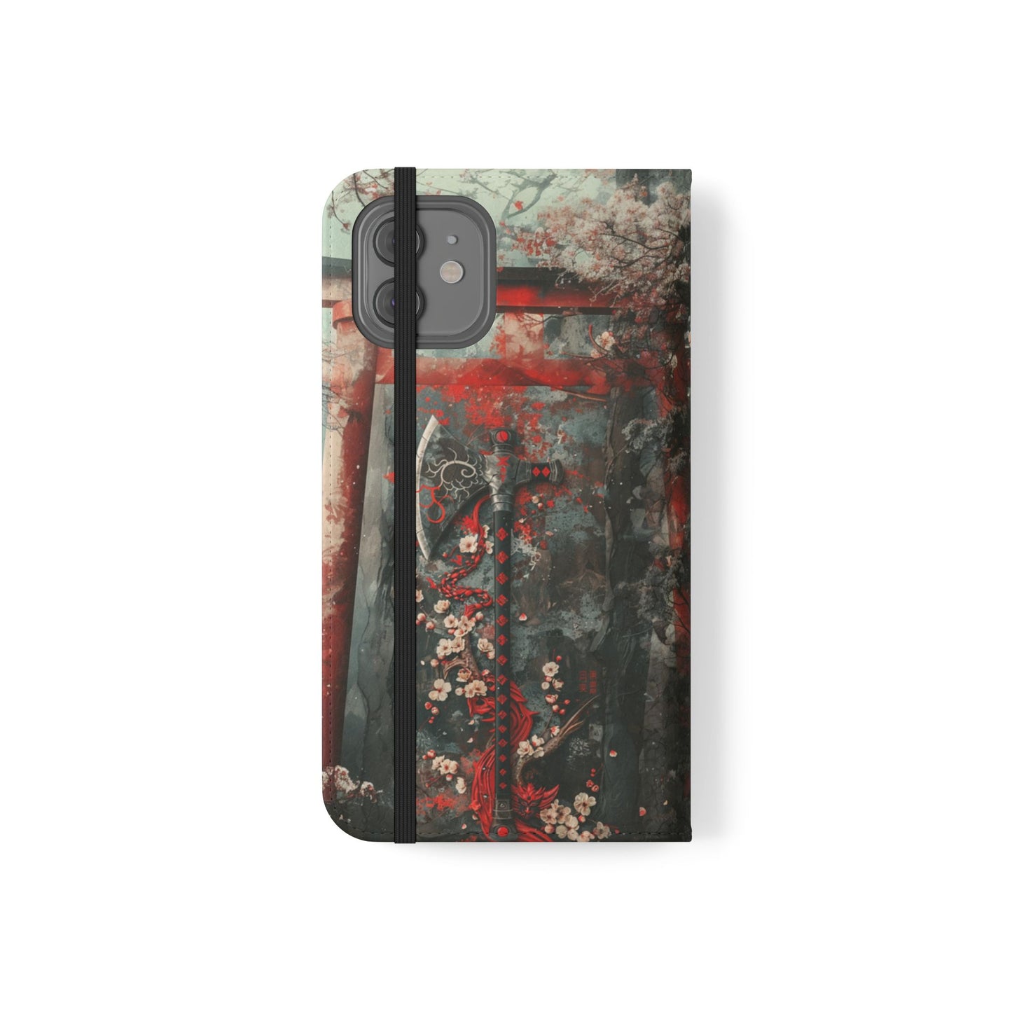 Sakura Warrior Axe - Wallet Flip Case