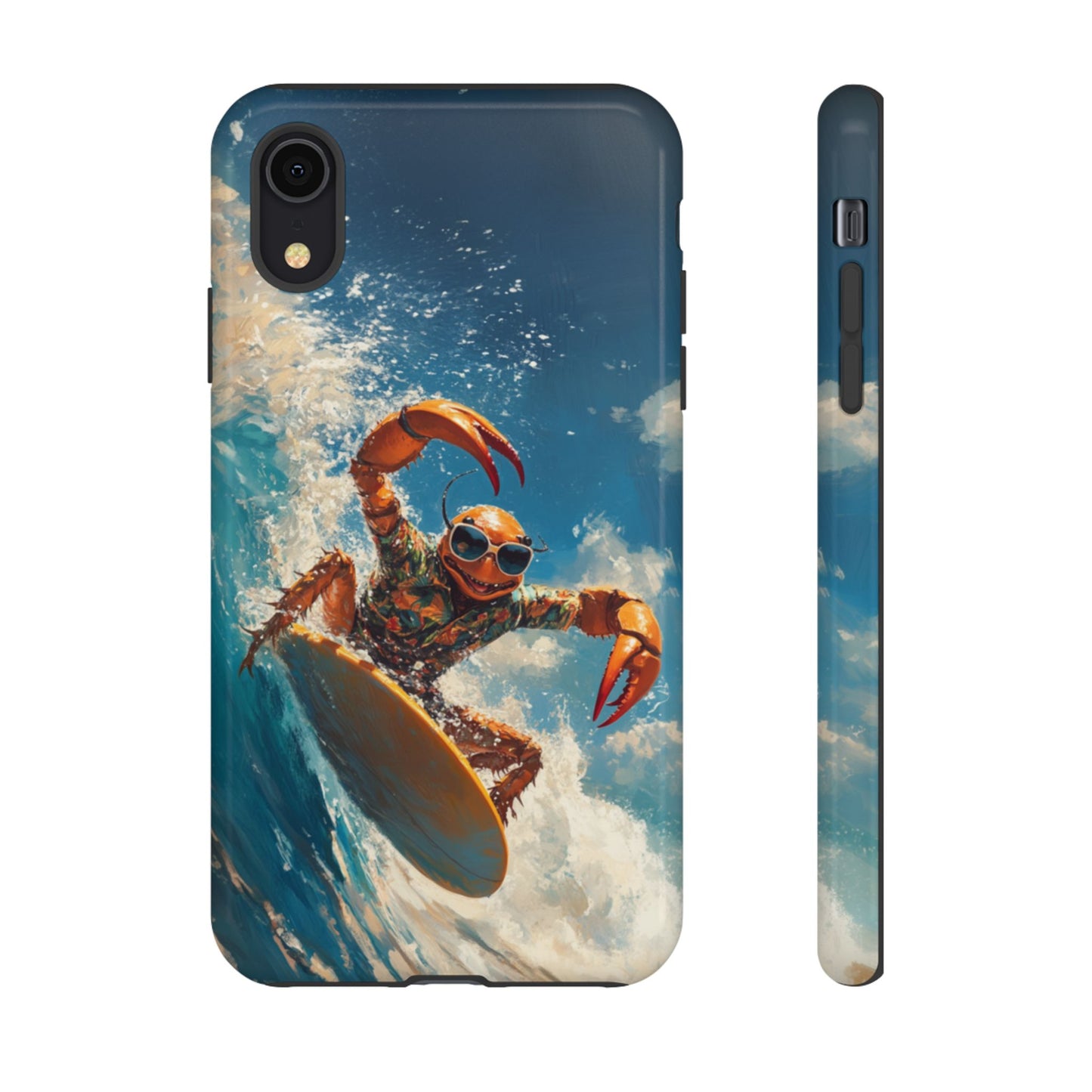 Surfing Crab - Tough iPhone Case