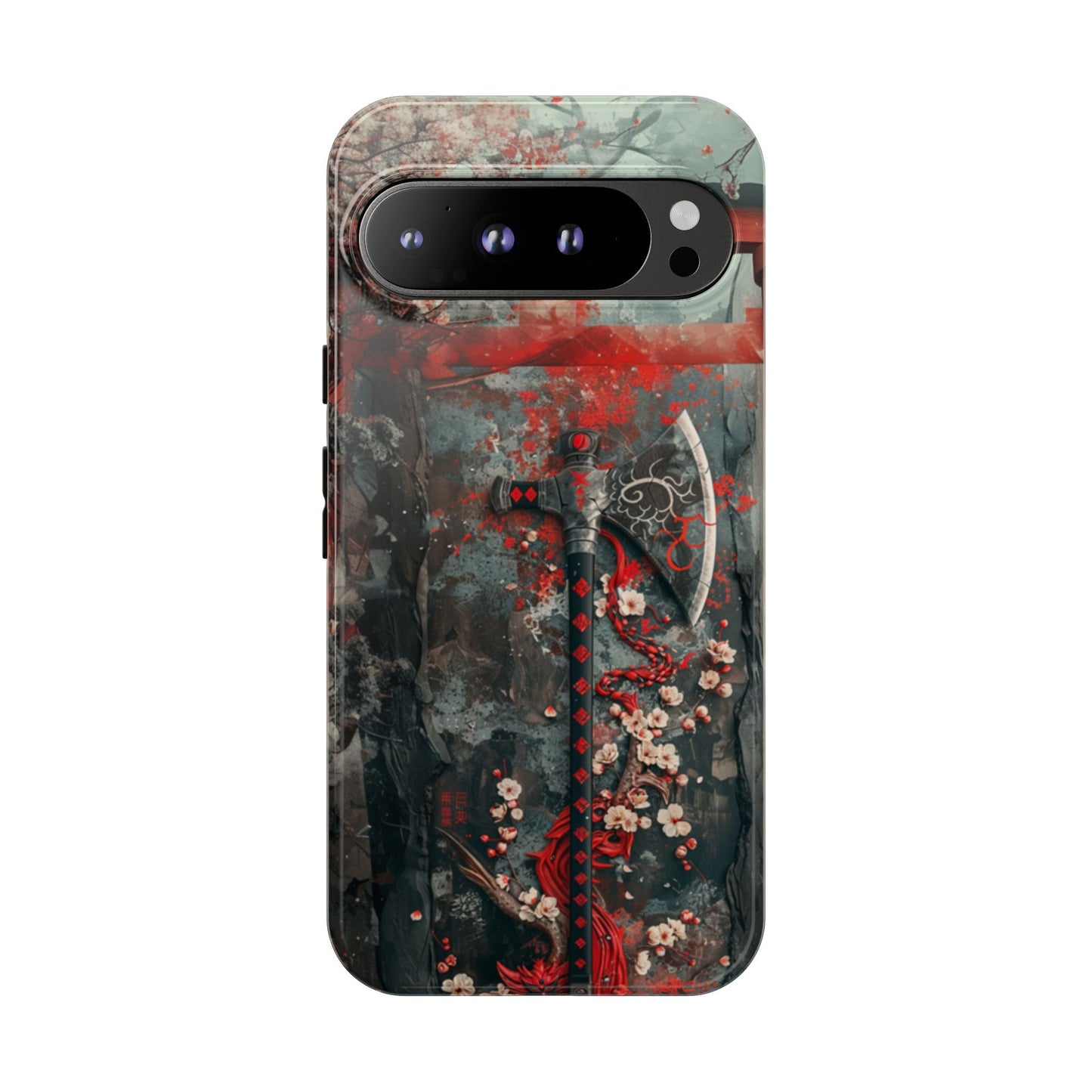 Sakura Warrior Axe - Tough Google Pixel Case