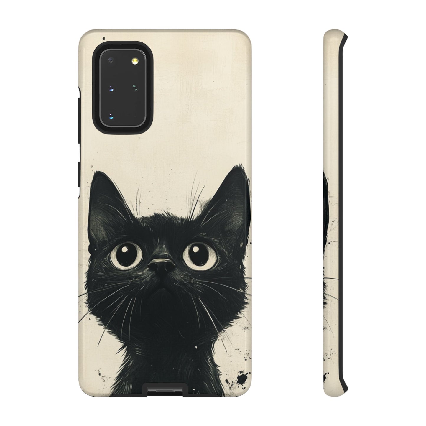 Black Cat Ink Sketch - Tough Samsung Galaxy Case