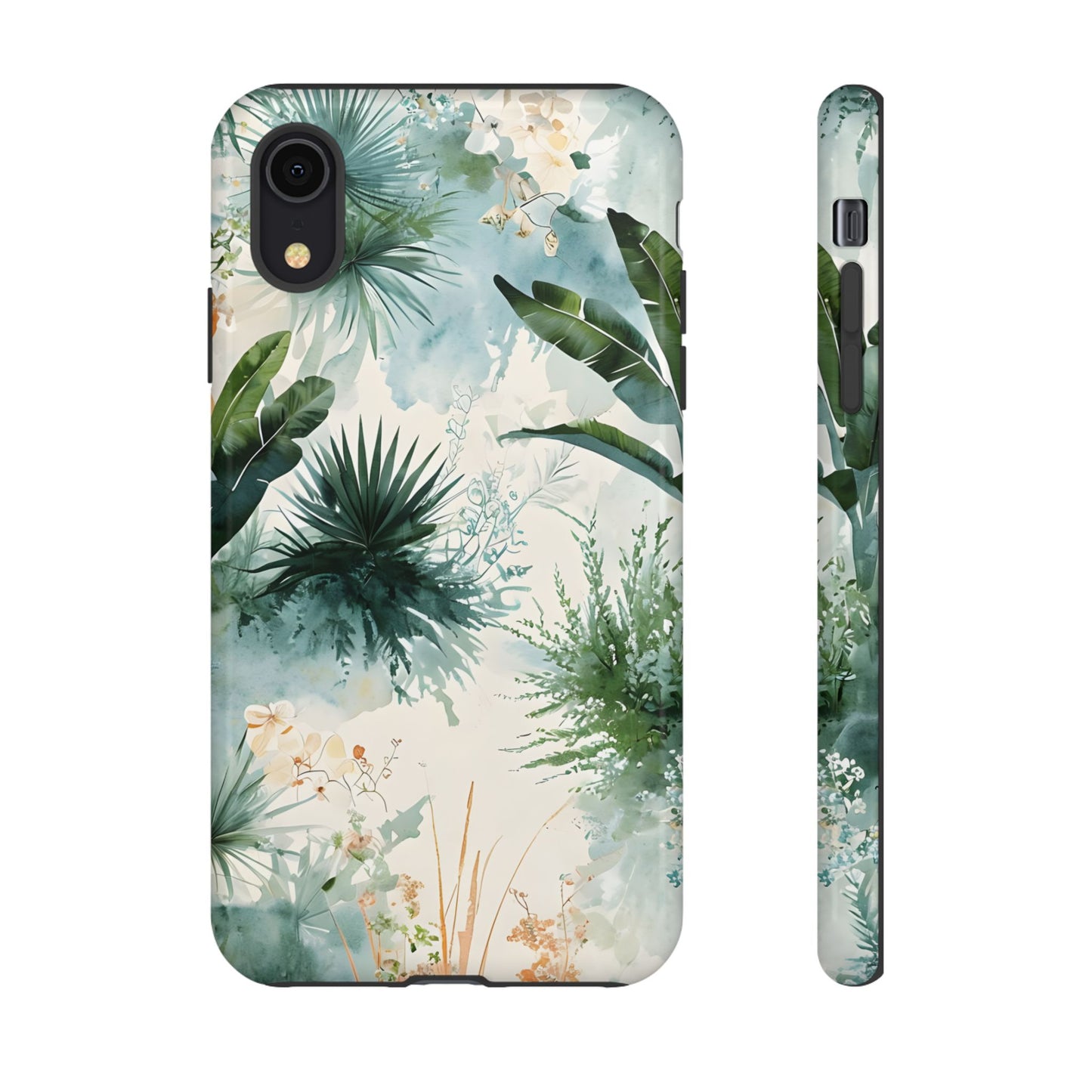 Tropical Botanical Watercolor - Tough iPhone Case