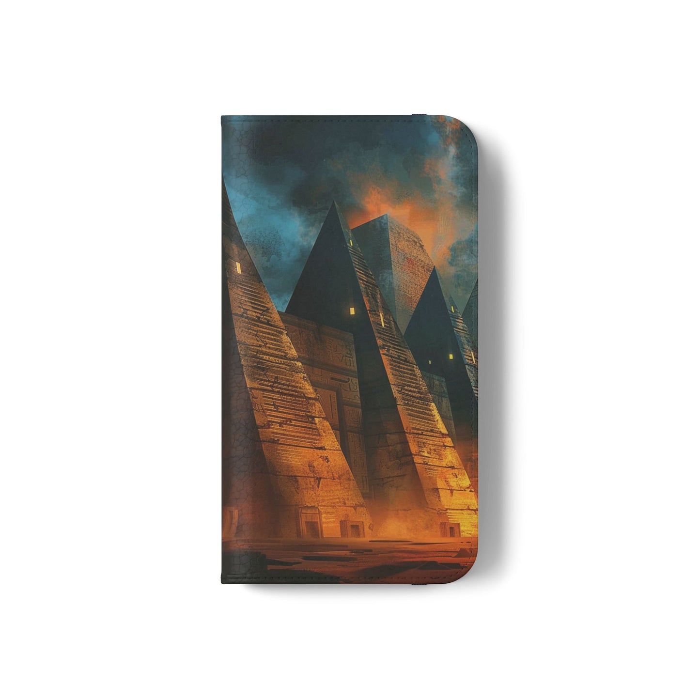 Ancient Egyptian Pyramids Sunset - Wallet Flip Case