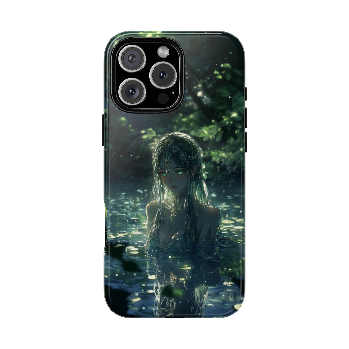 Forest Water Nymph Green Eyes Pond - Tough iPhone Case