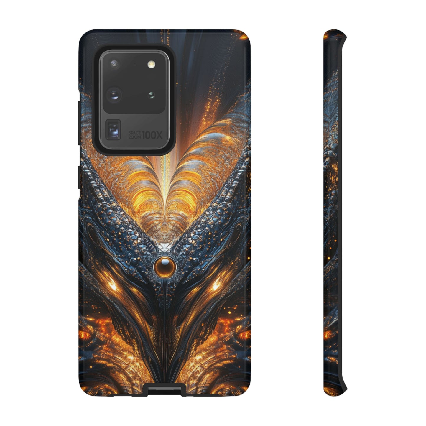 Obsidian Flare Fractal – Tough Samsung Galaxy Case