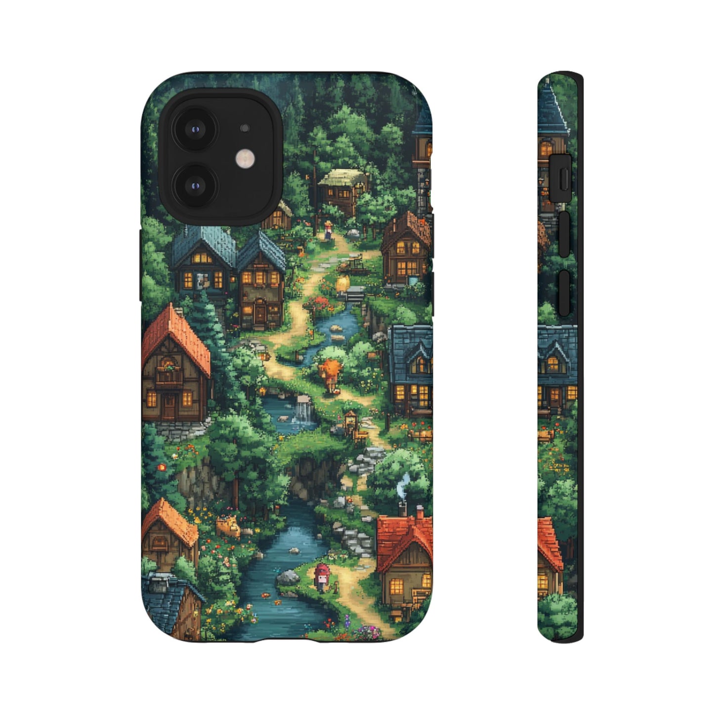 Enchanted Village: Pixel Paradise Phone Case - iPhone, Google Pixel, Samsung Galaxy