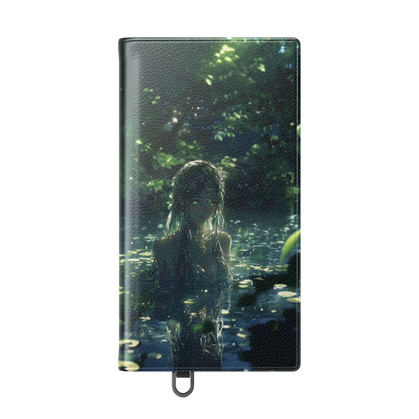 Forest Water Nymph Green Eyes Pond - Wallet Flip Case