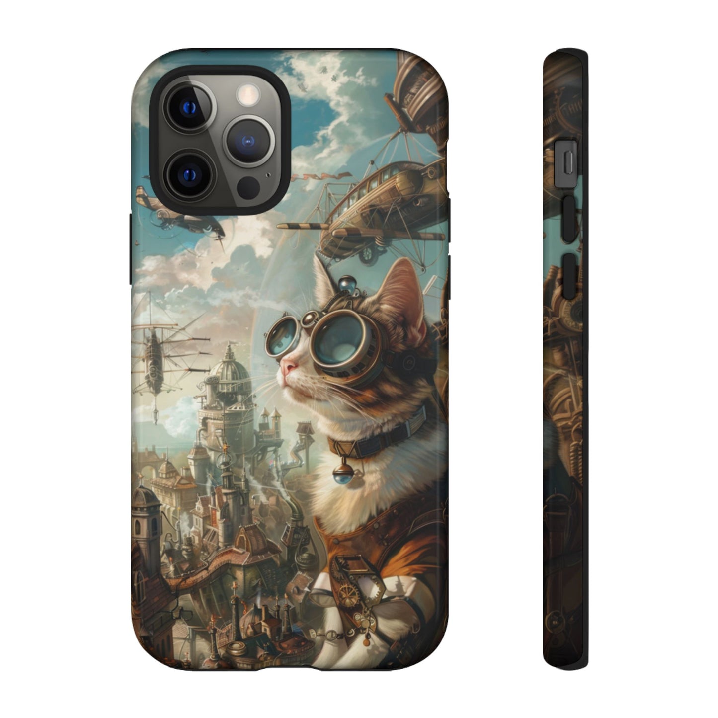 Steampunk Aviator Cat - Tough iPhone Case