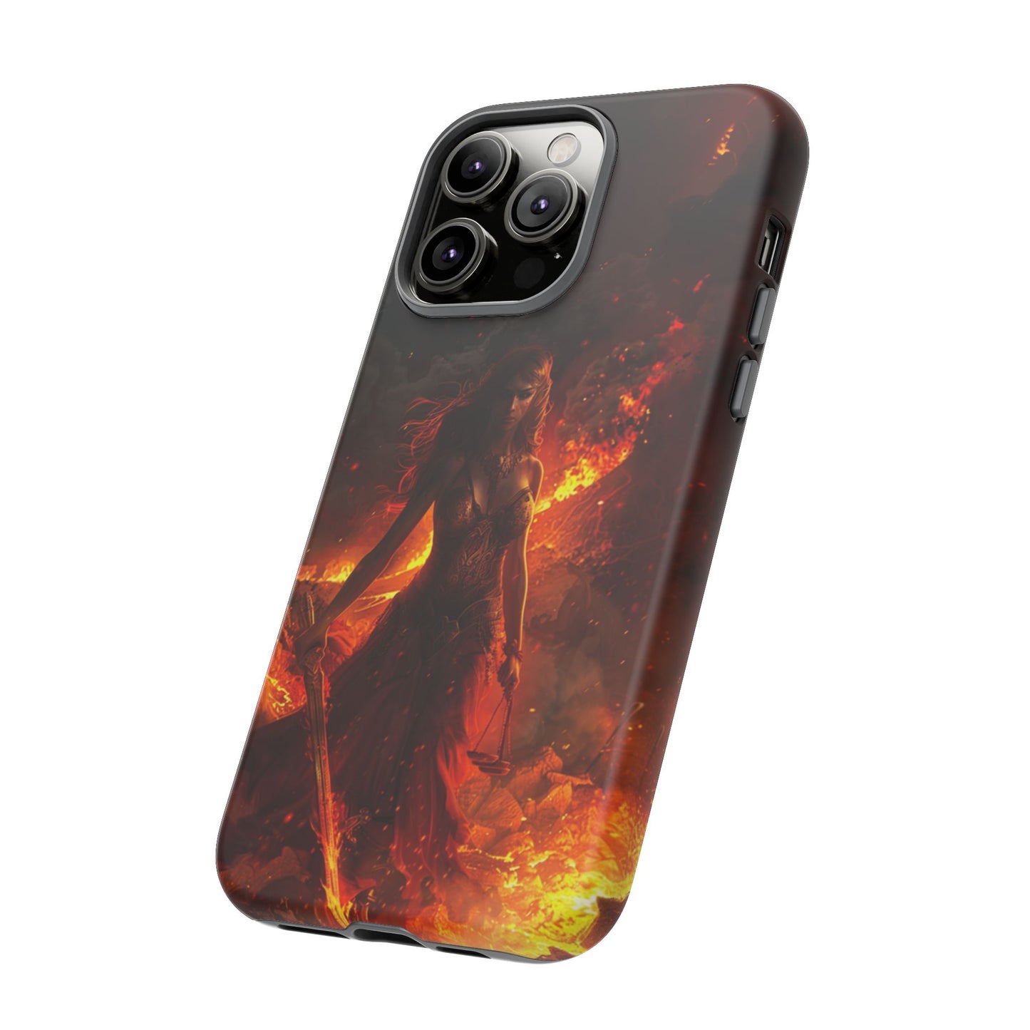 Fiery Goddess Nemesis Phone Case - iPhone, Google Pixel, Samsung Galaxy