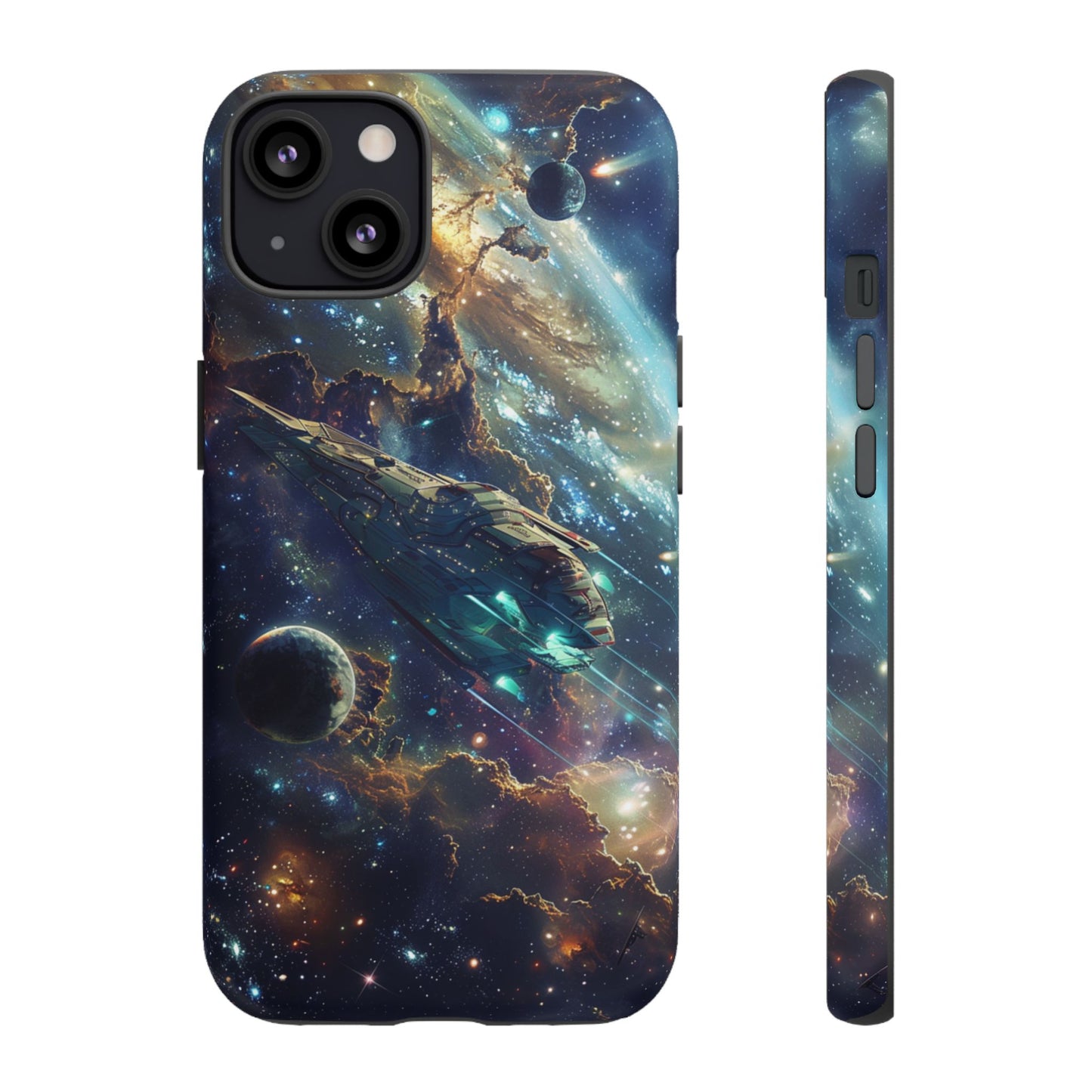 Galactic Voyage: Futuristic Spaceship - iPhone, Google Pixel, Samsung Galaxy