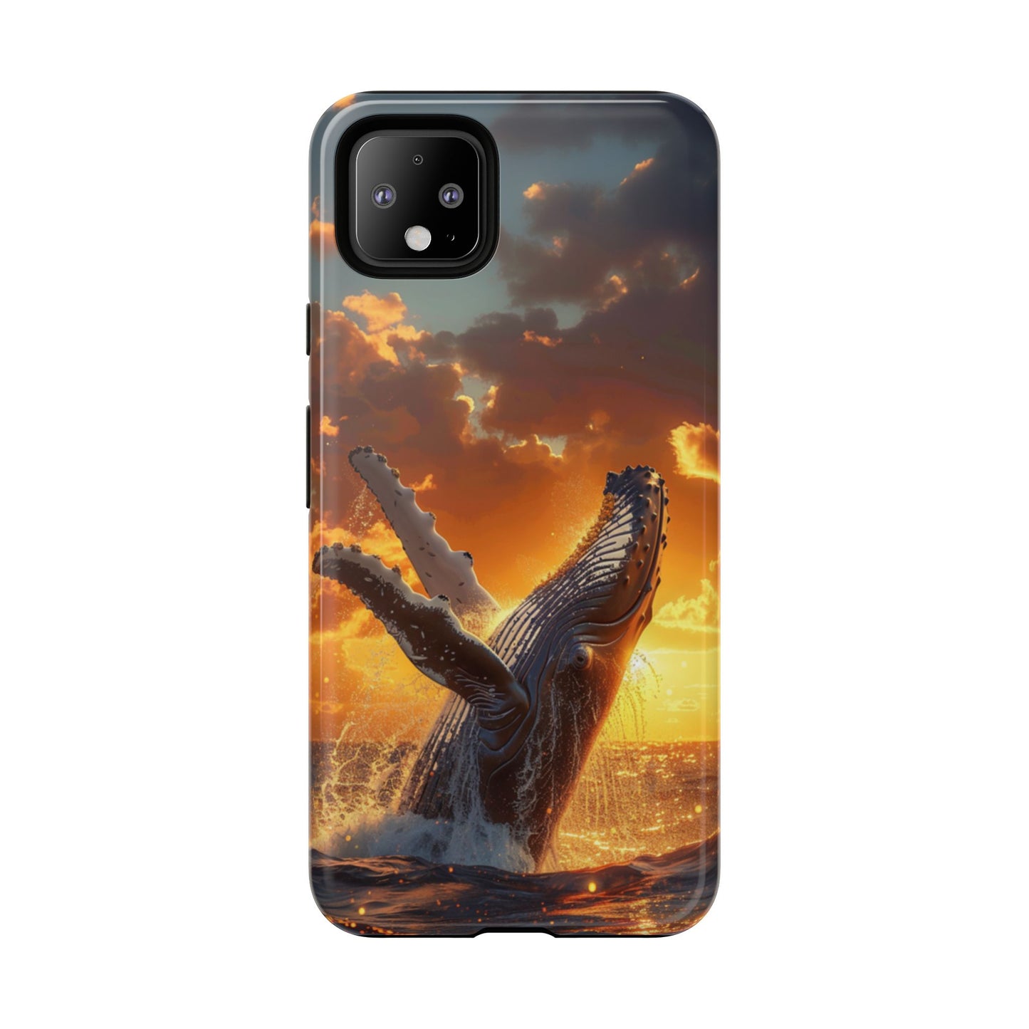 Sunset Breach Whale – Tough Google Pixel Case