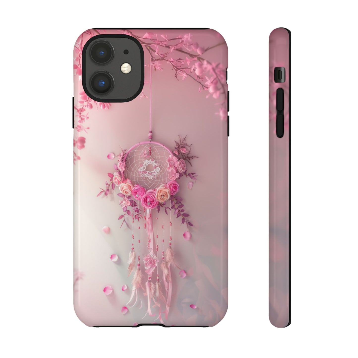 Pink Rose Dreamcatcher - Tough iPhone Case