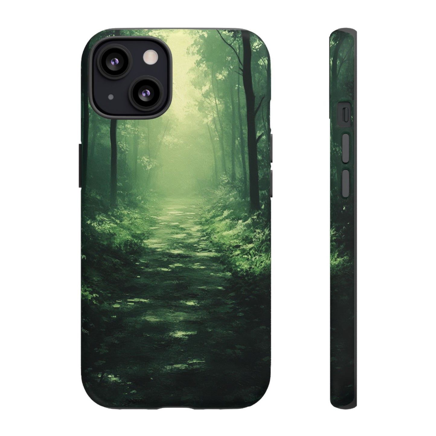 Emerald Mist Forest Path - Tough iPhone Case