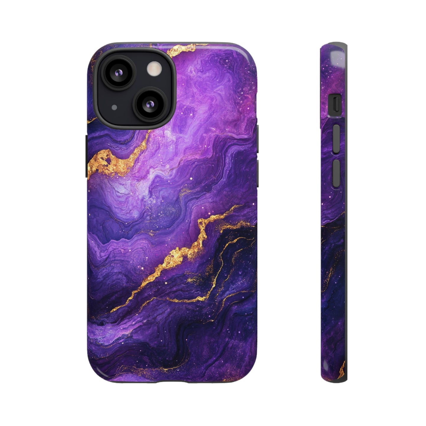 Amethyst Gold Marble – Tough iPhone Case