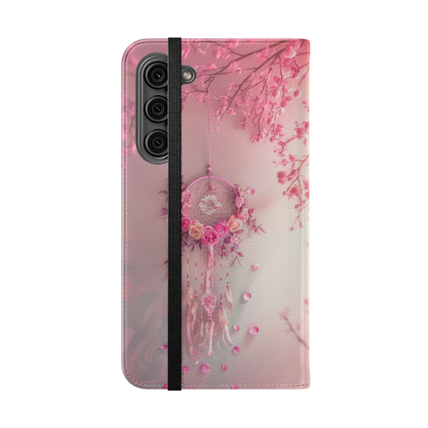 Pink Rose Dreamcatcher - Wallet Flip Case