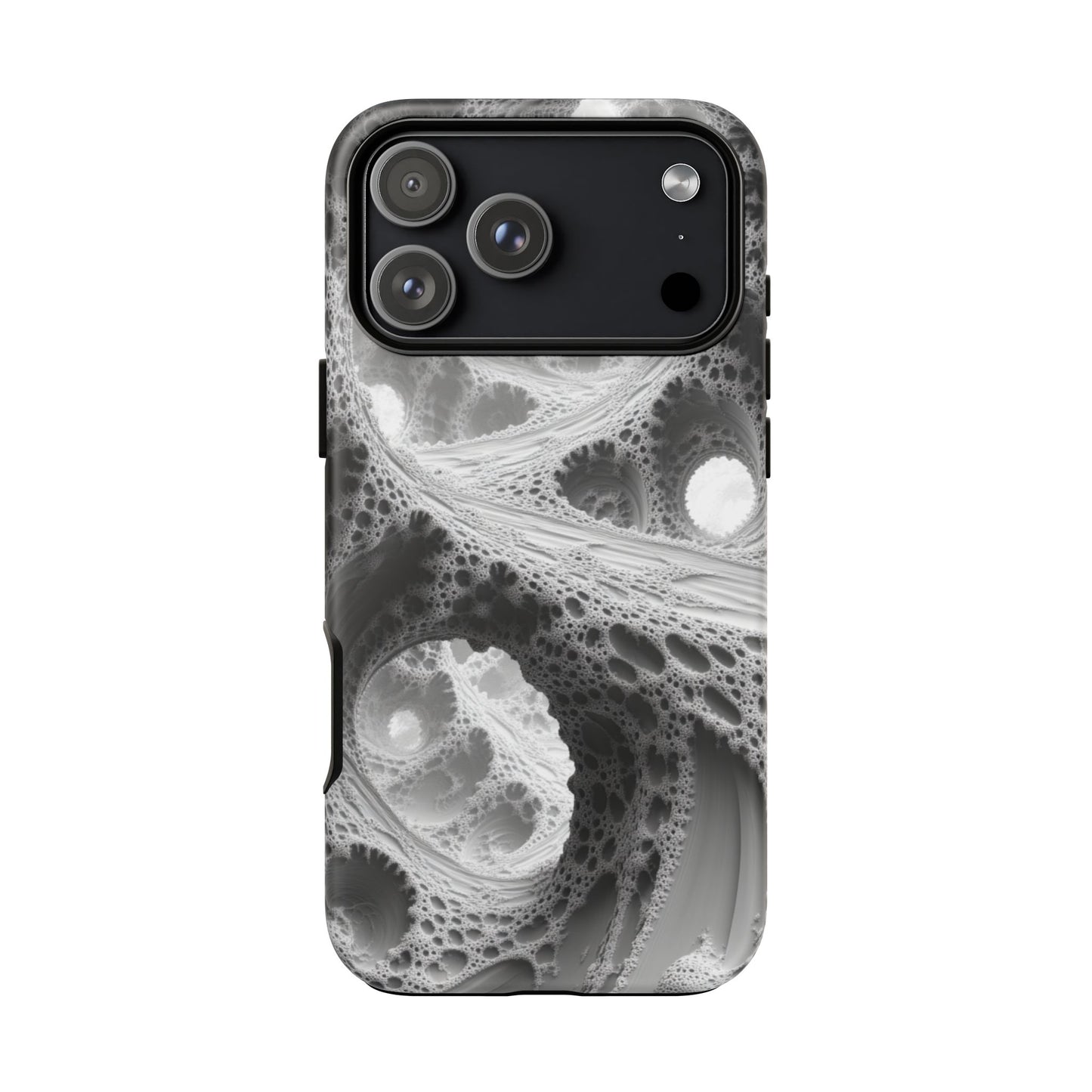 Monochrome Fractal – Tough iPhone Case