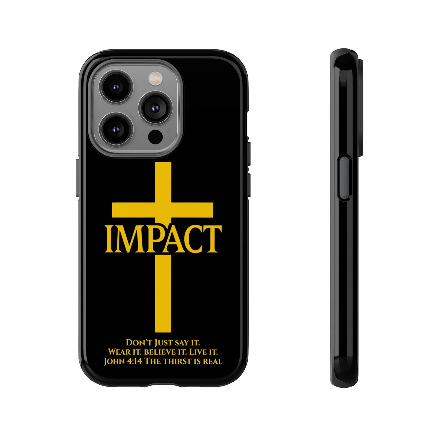 Impact Black/Gold - Tough iPhone Case