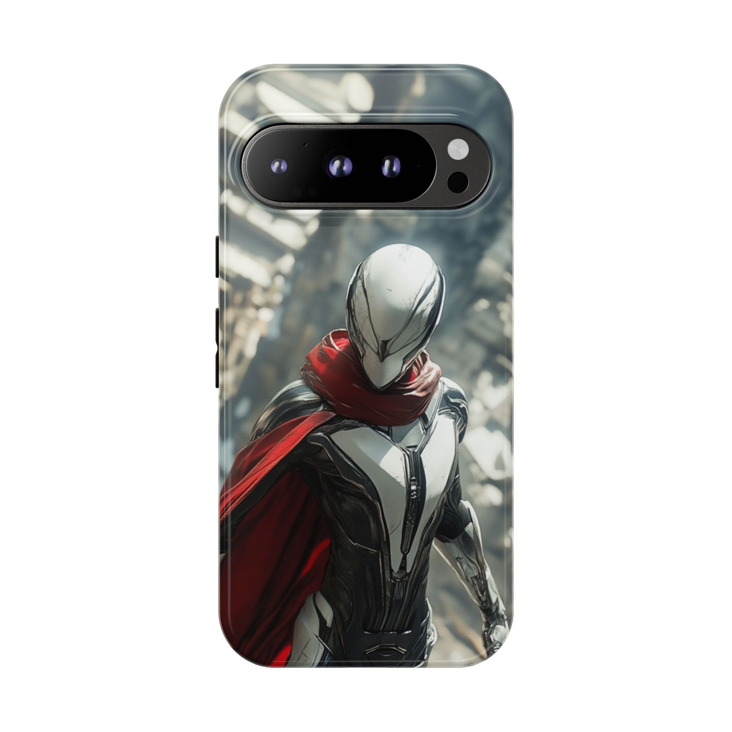 Crimson Sentinel Phone Case – iPhone, Google Pixel, Samsung Galaxy