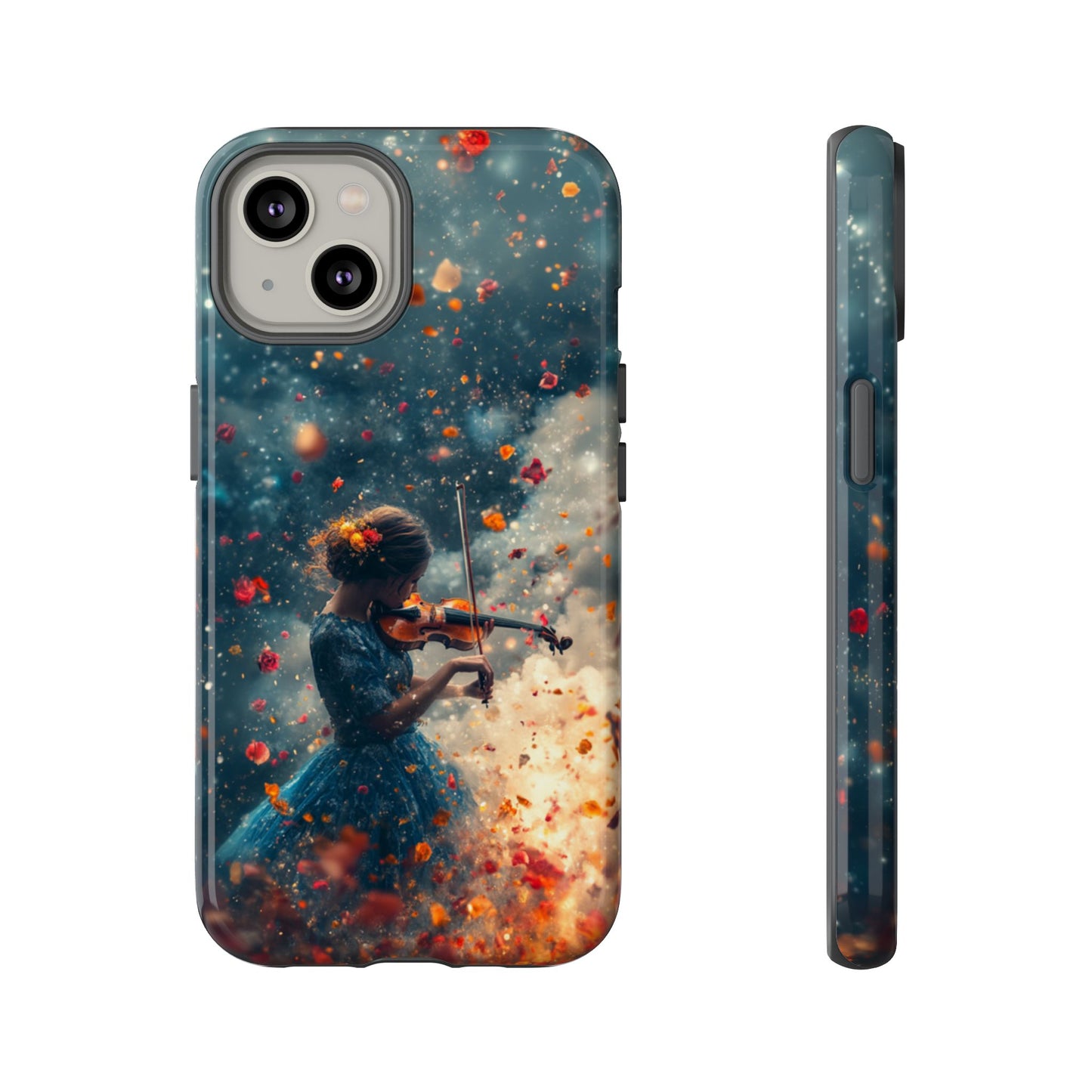 Petal Breeze Violinist Phone Case - iPhone, Google Pixel, Samsung Galaxy