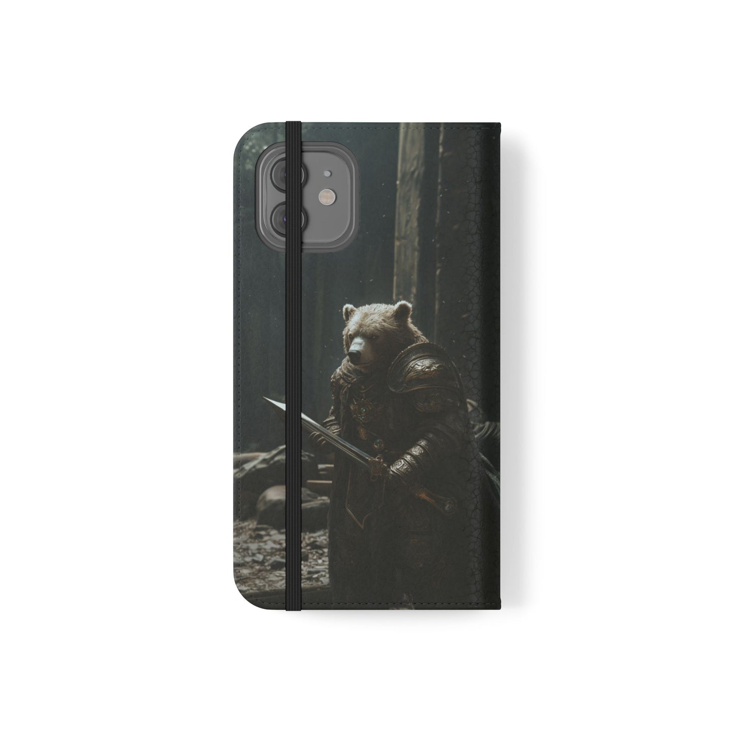 Medieval Bear Warrior Knight - Wallet Flip Case