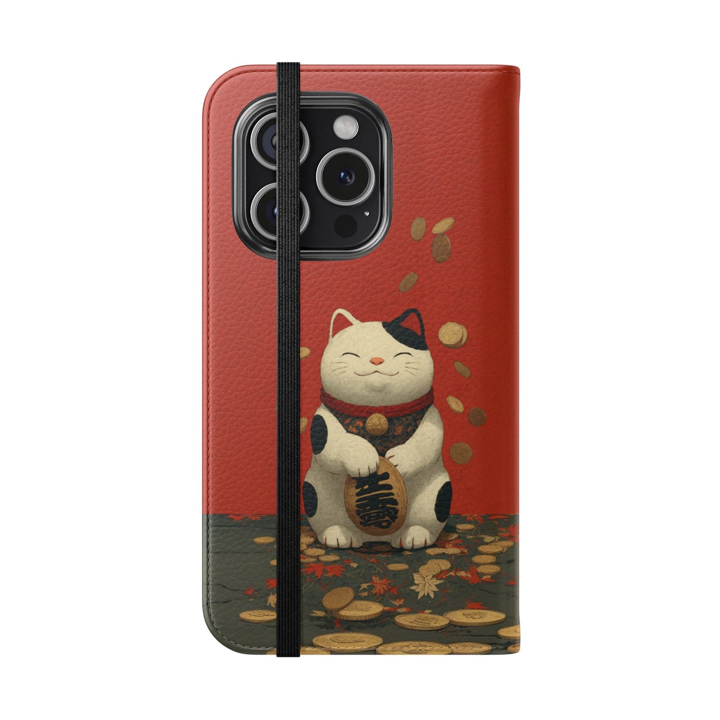 Lucky Cat - Wallet Flip Case