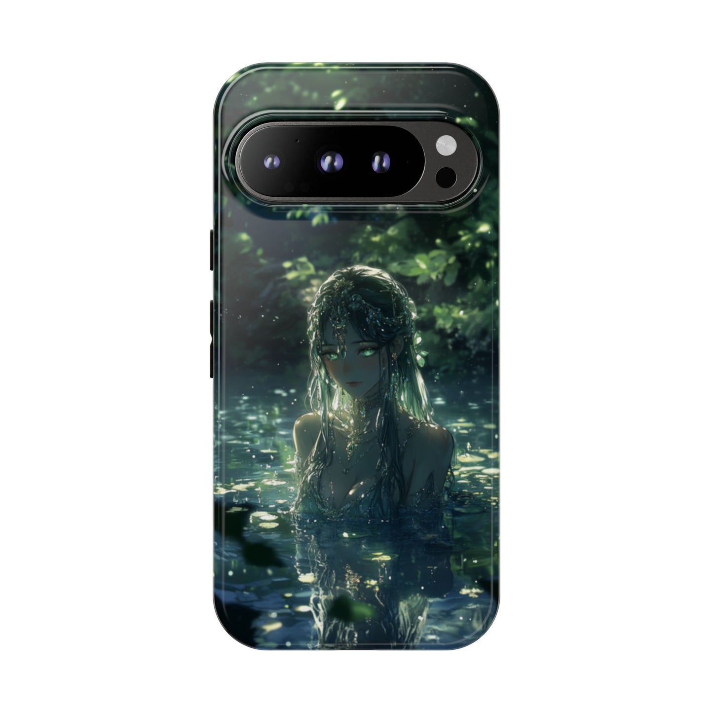 Forest Water Nymph Green Eyes Pond - Tough Google Pixel Case