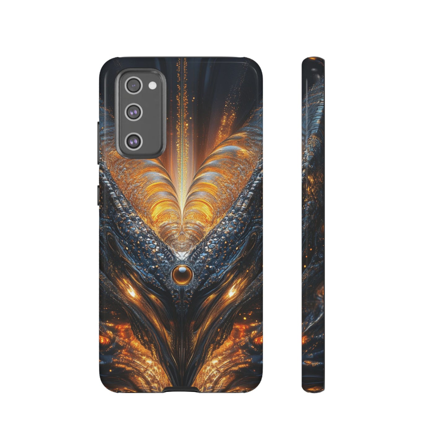 Obsidian Flare Fractal – Tough Samsung Galaxy Case
