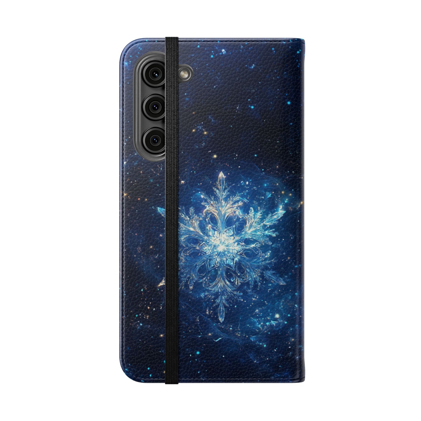 Cosmic Snowflake - Wallet Flip Case