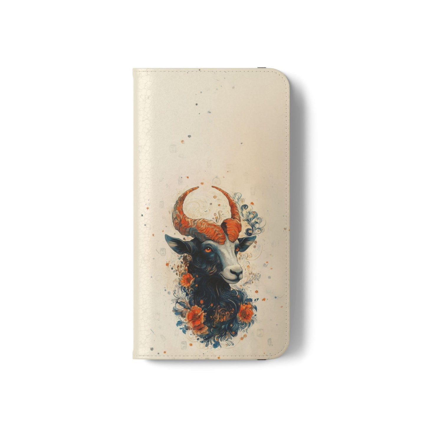 Capricorn Celestial Goat - Wallet Flip Case