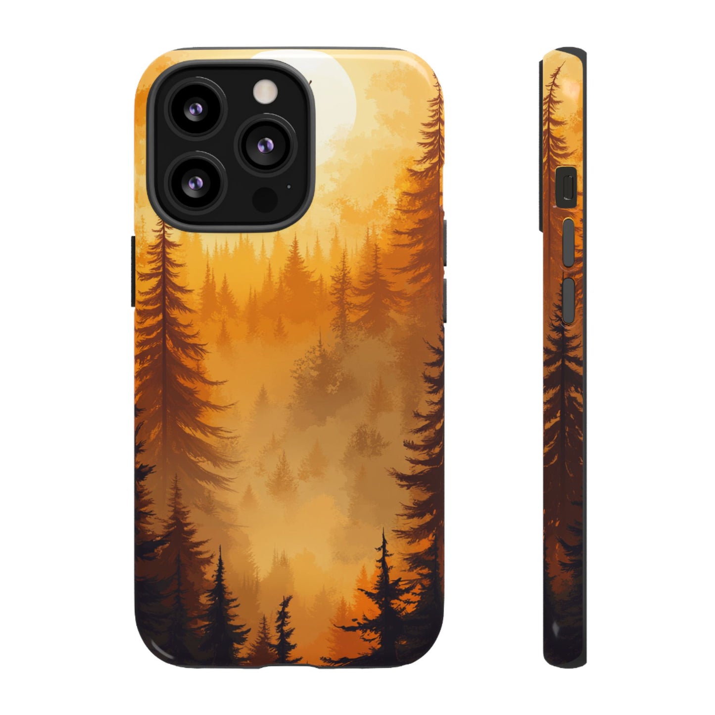 Golden Forest Silhouette – Tough iPhone Case