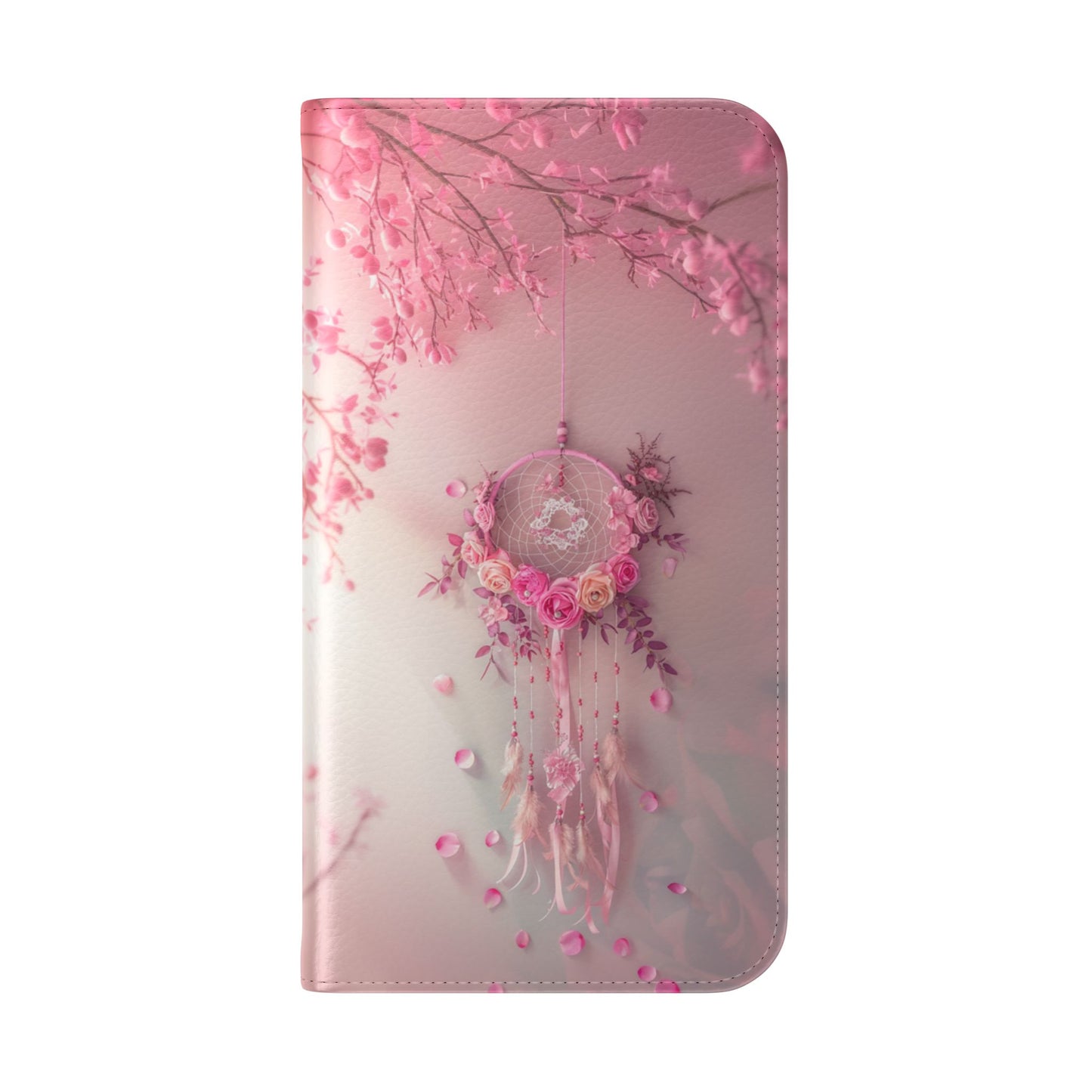 Pink Rose Dreamcatcher - Wallet Flip Case