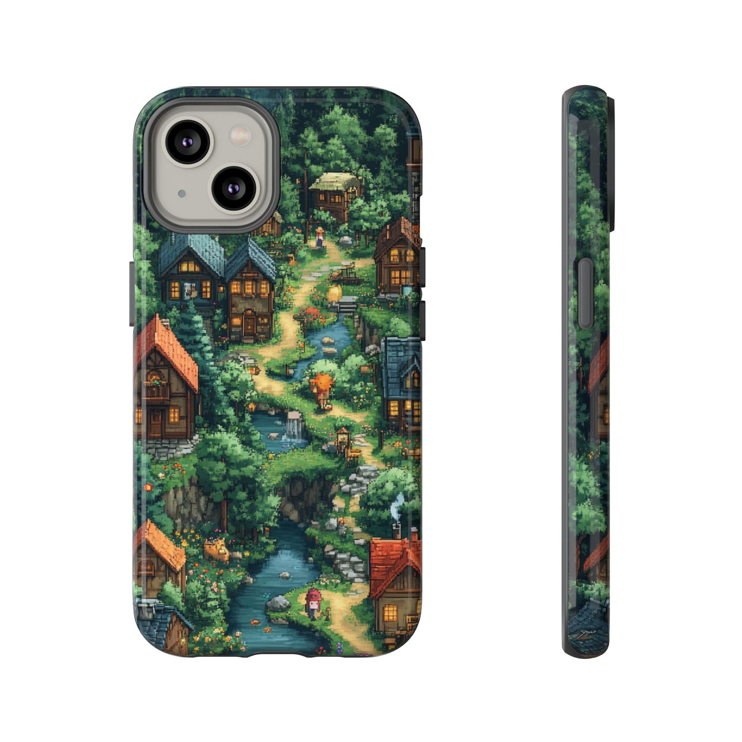 Pixel Forest Hamlet - Tough iPhone Case