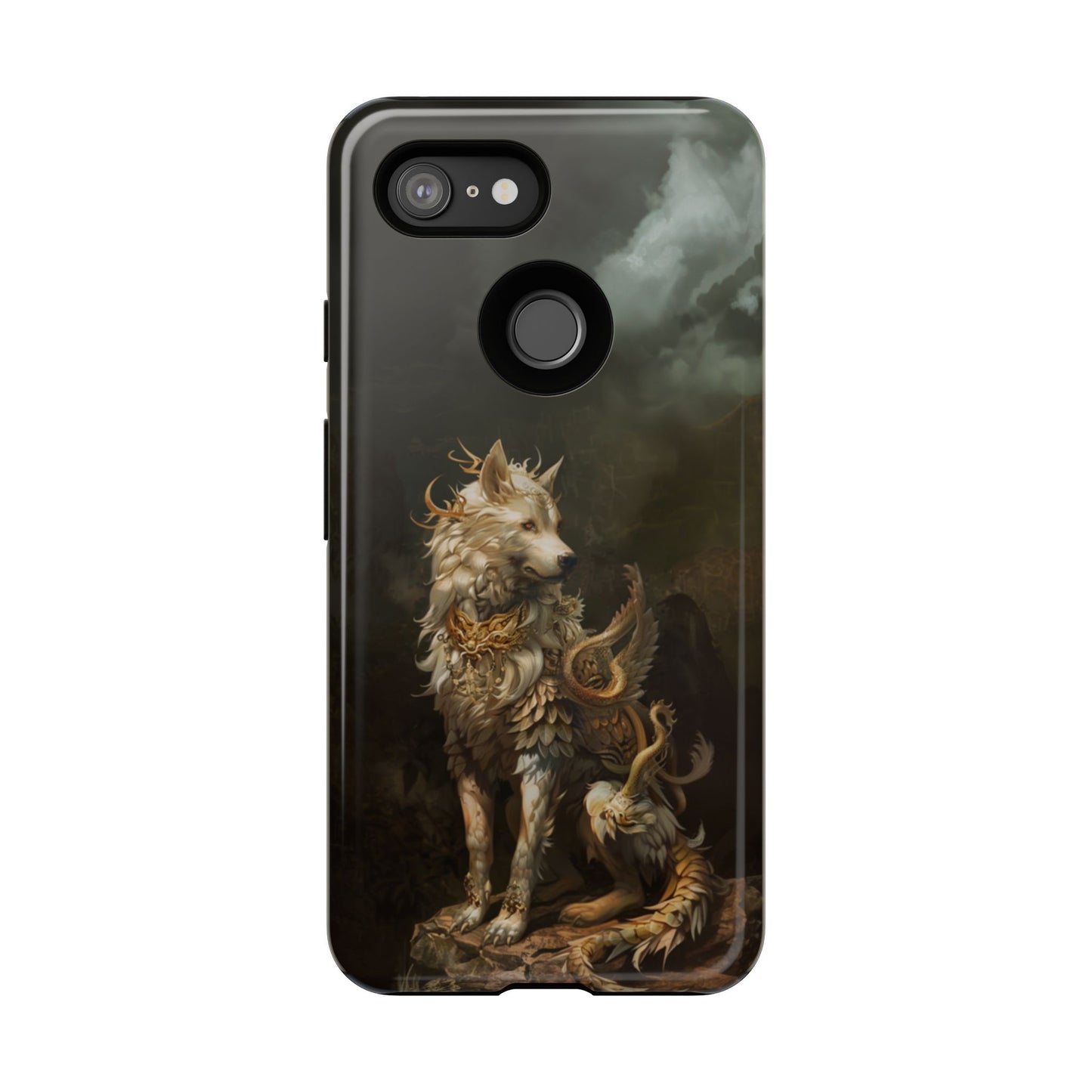 Antlered Wolf Guardian - Tough Google Pixel Case