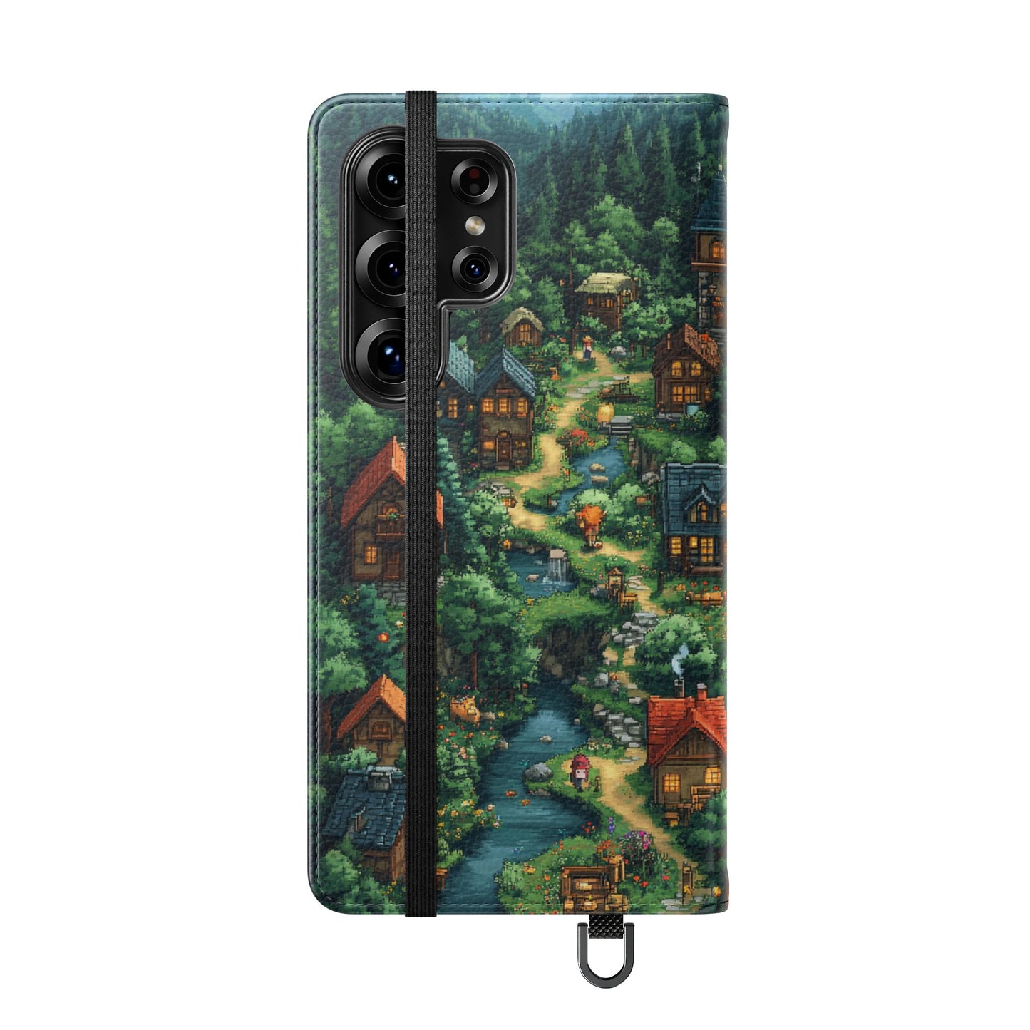 Pixel Forest Hamlet - Wallet Flip Case