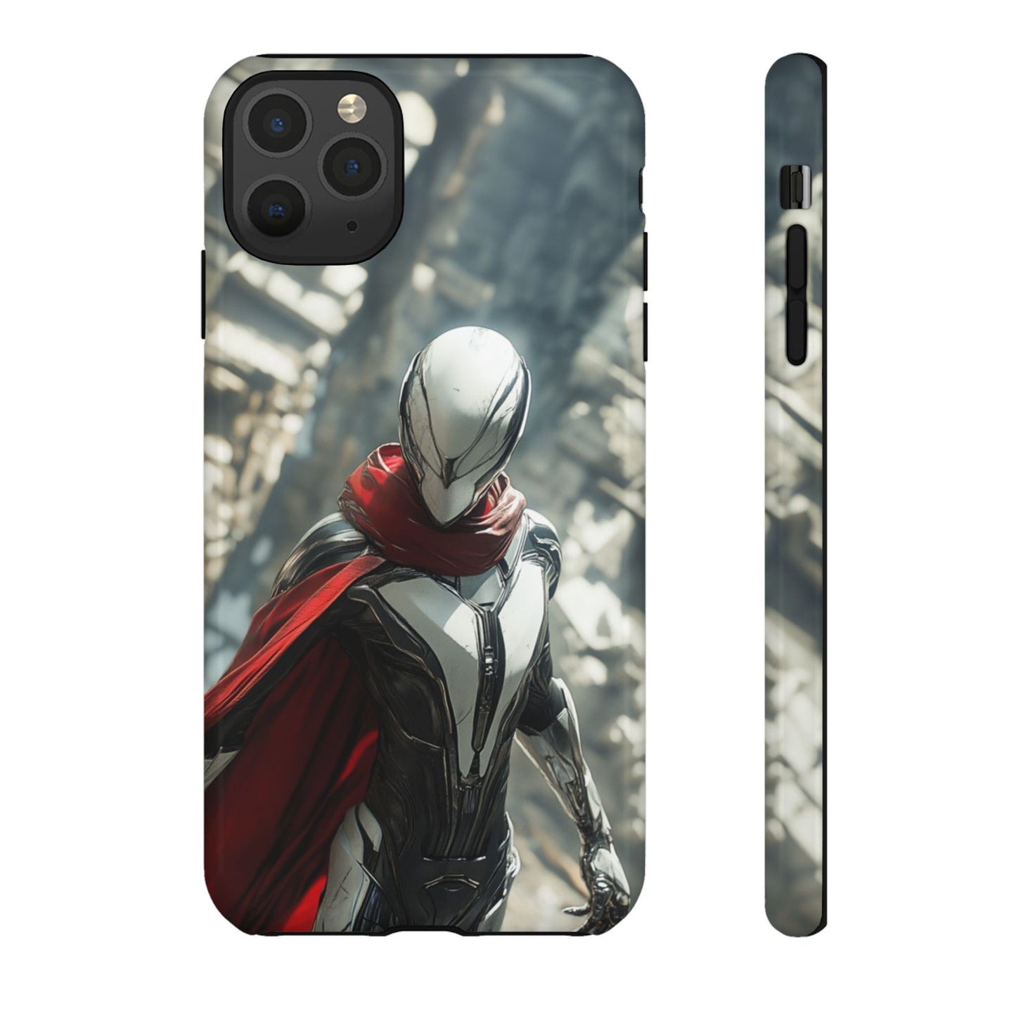 Crimson Sentinel Phone Case – iPhone, Google Pixel, Samsung Galaxy