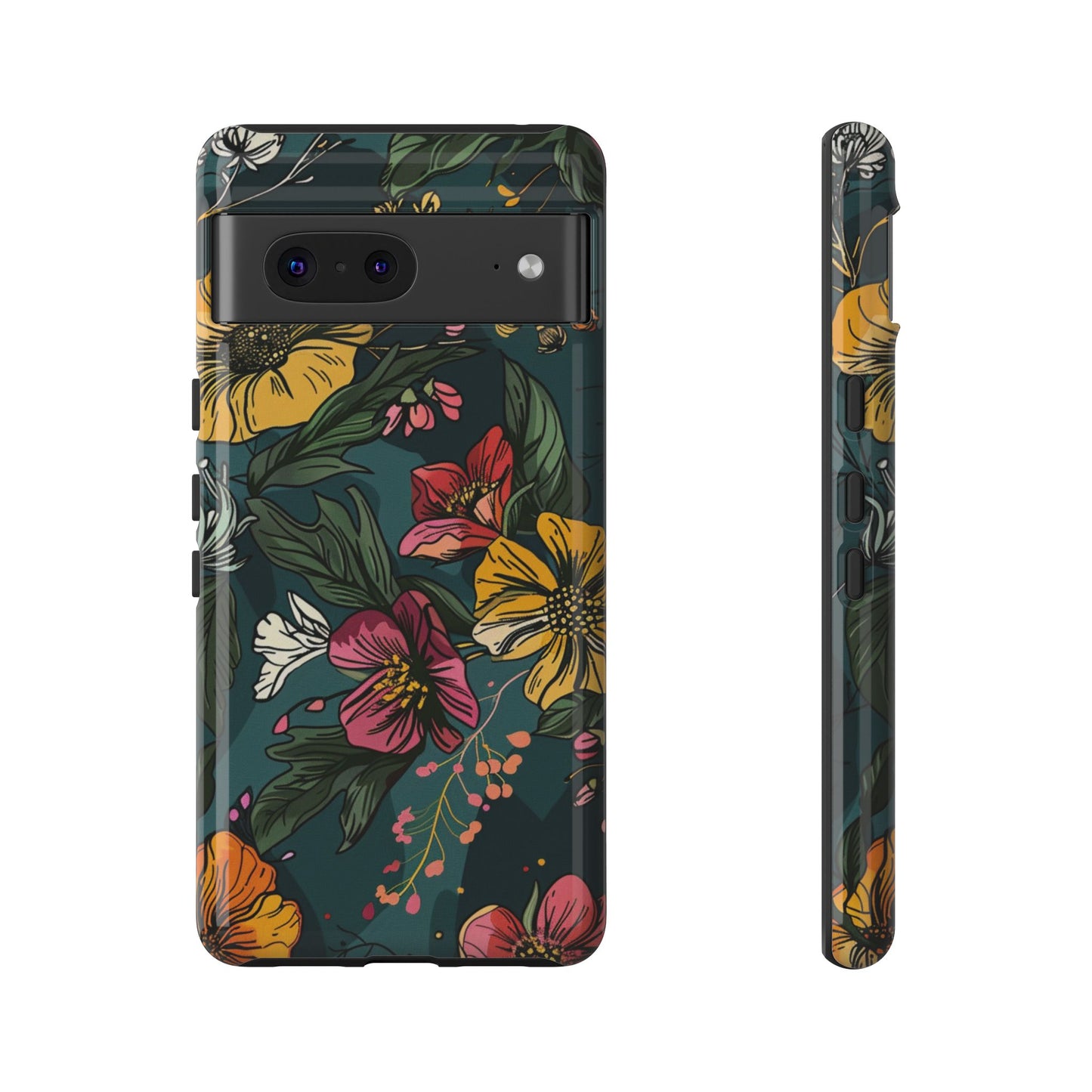Vintage Floral Bloom – Tough Google Pixel Case