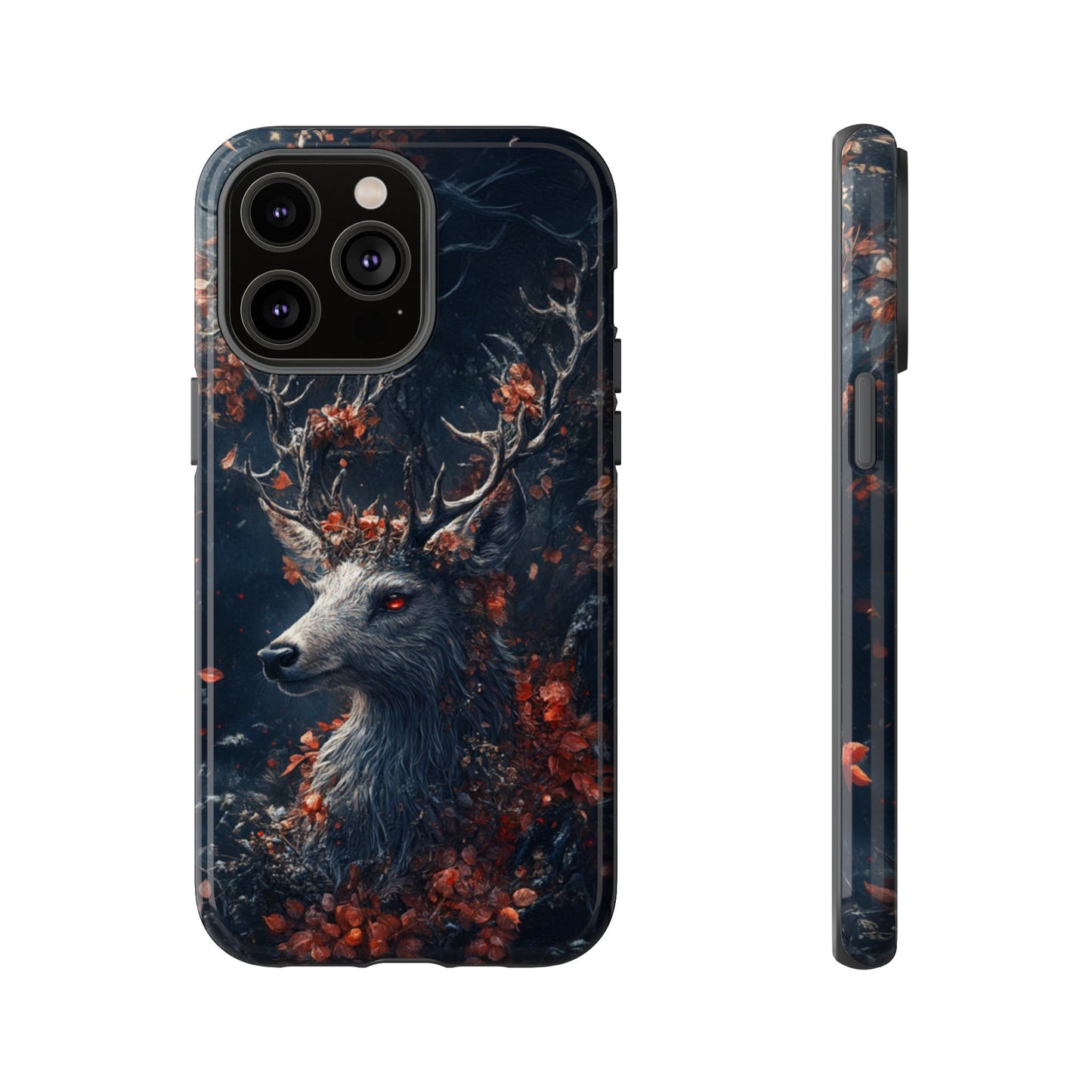 Crimson Stag Blossom – Tough iPhone Case