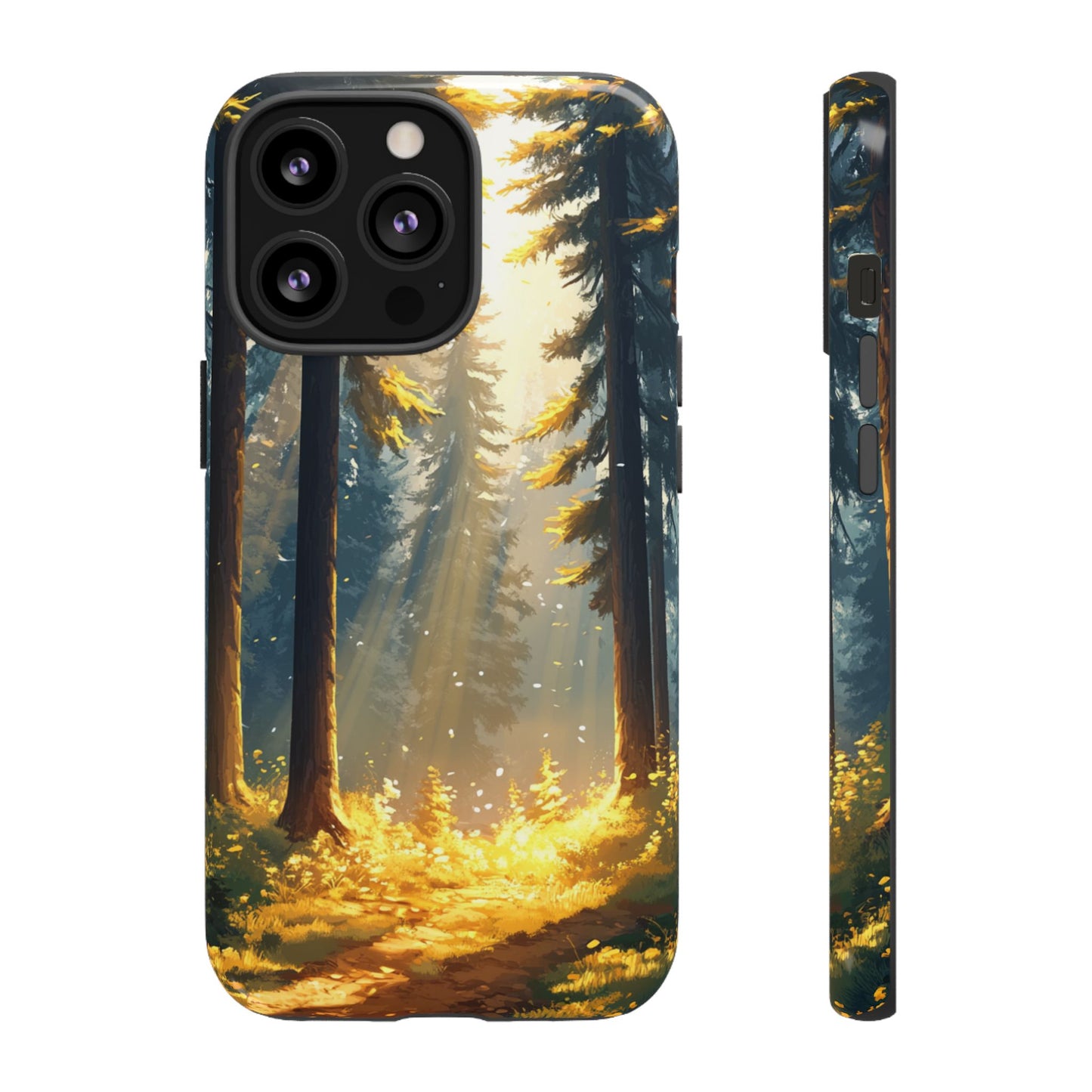 Golden Forest Path – Tough iPhone Case