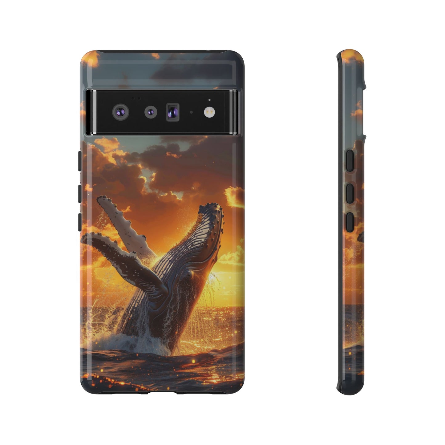 Sunset Breach Whale – Tough Google Pixel Case