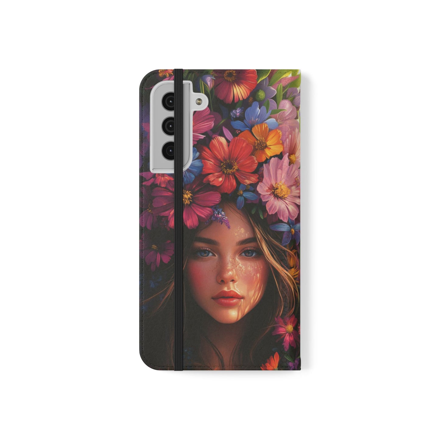 Floral Crown Muse - Wallet Flip Case